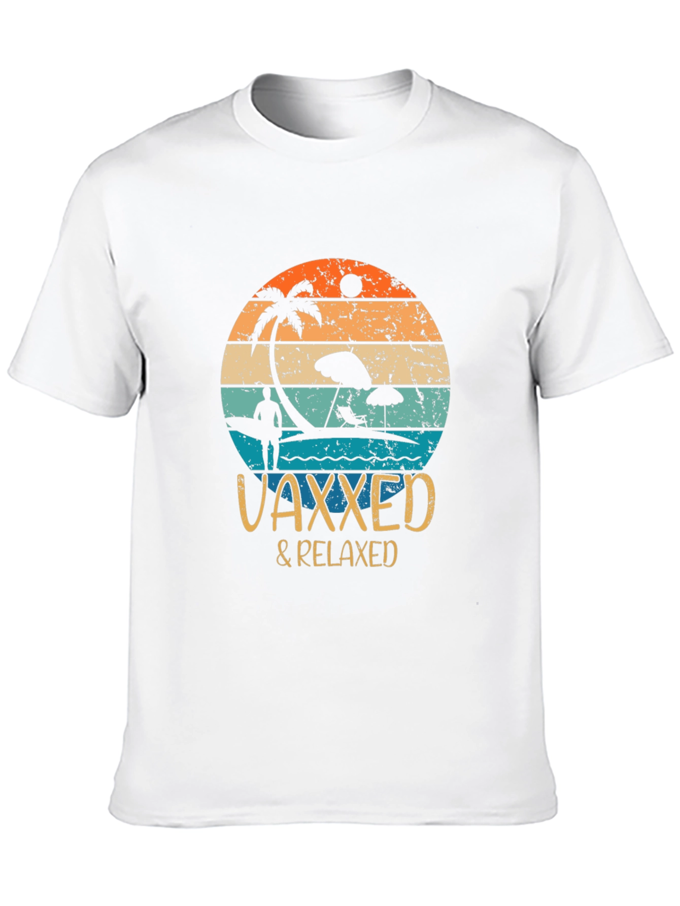 Vaxxed & Relaxed Graphic Tee - Summer Vacation Vibes