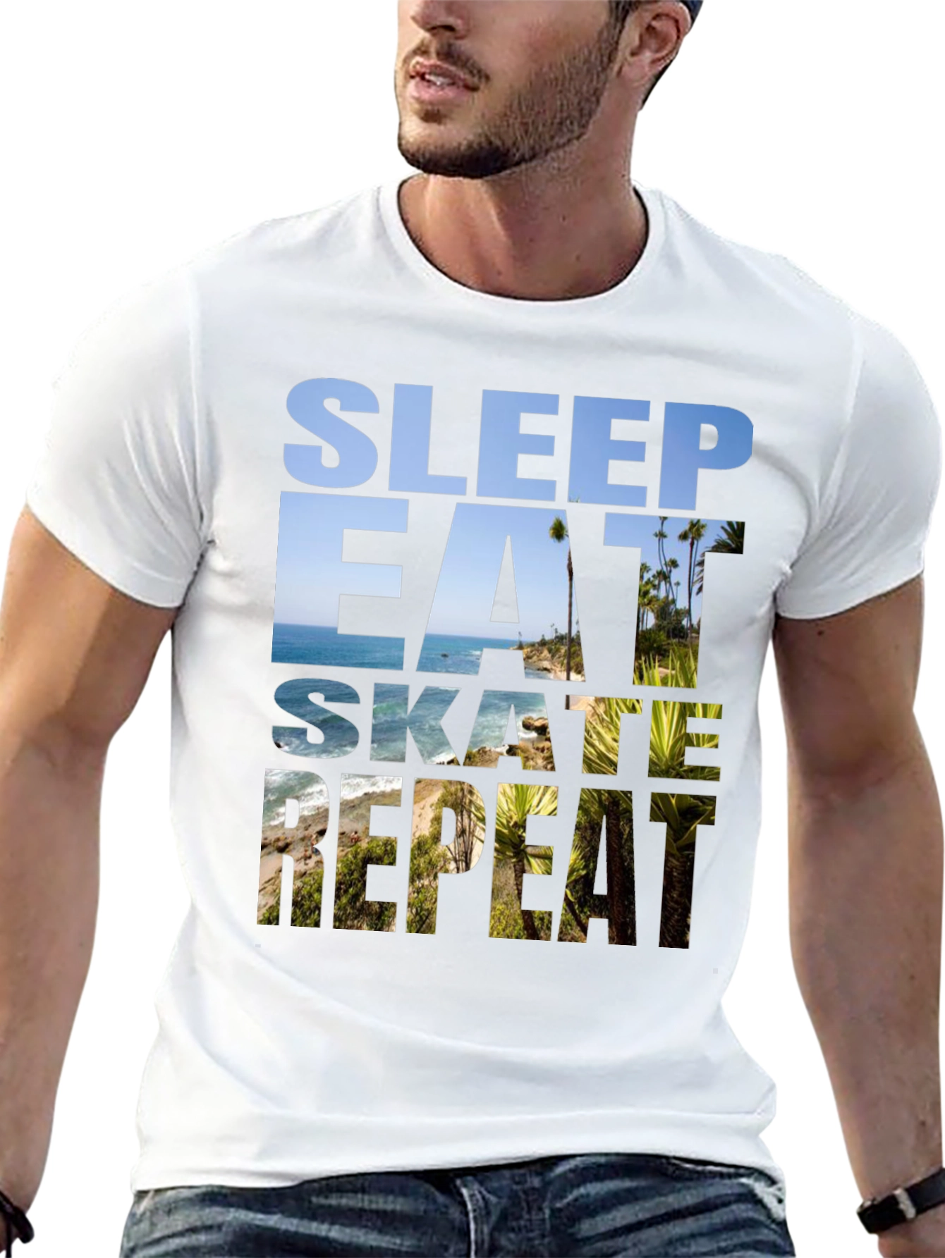 Sleep Eat Skate Repeat Graphic Tee