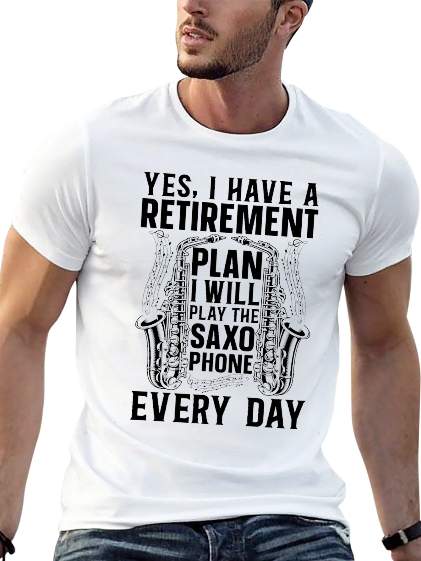Retirement Plan Saxophone Player T-Shirt