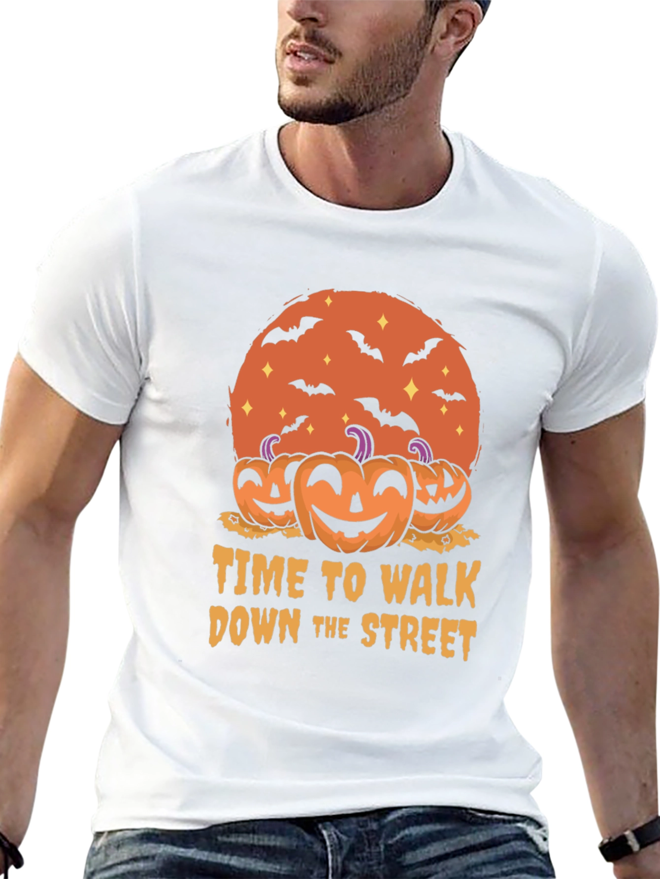 Halloween T-Shirt: Time to Walk Down the Street