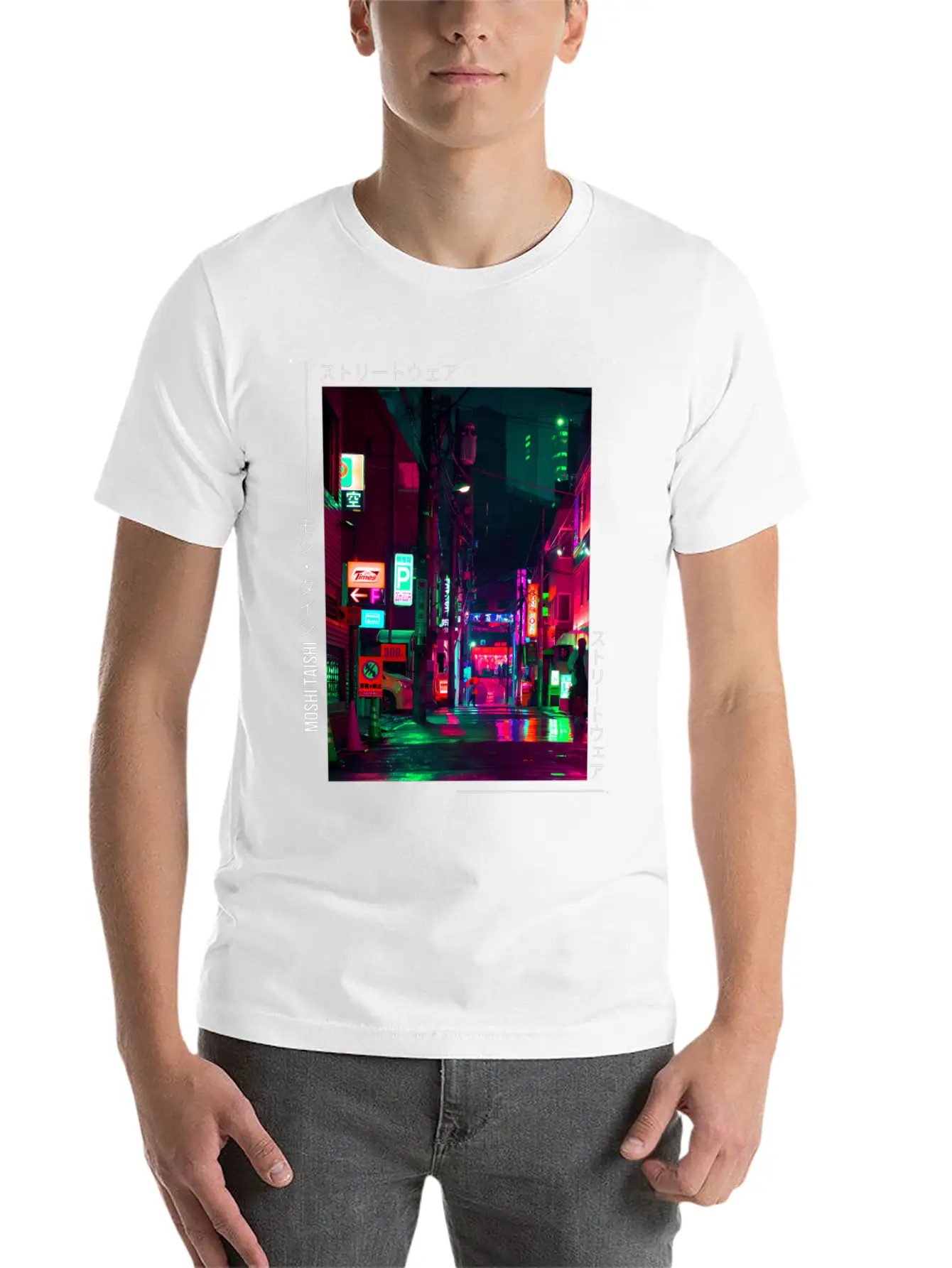 Japanese Cyberpunk Tokyo Streetwear Aesthetic Unisex Casual T-Shirt – Clean Design For Daily Comfort