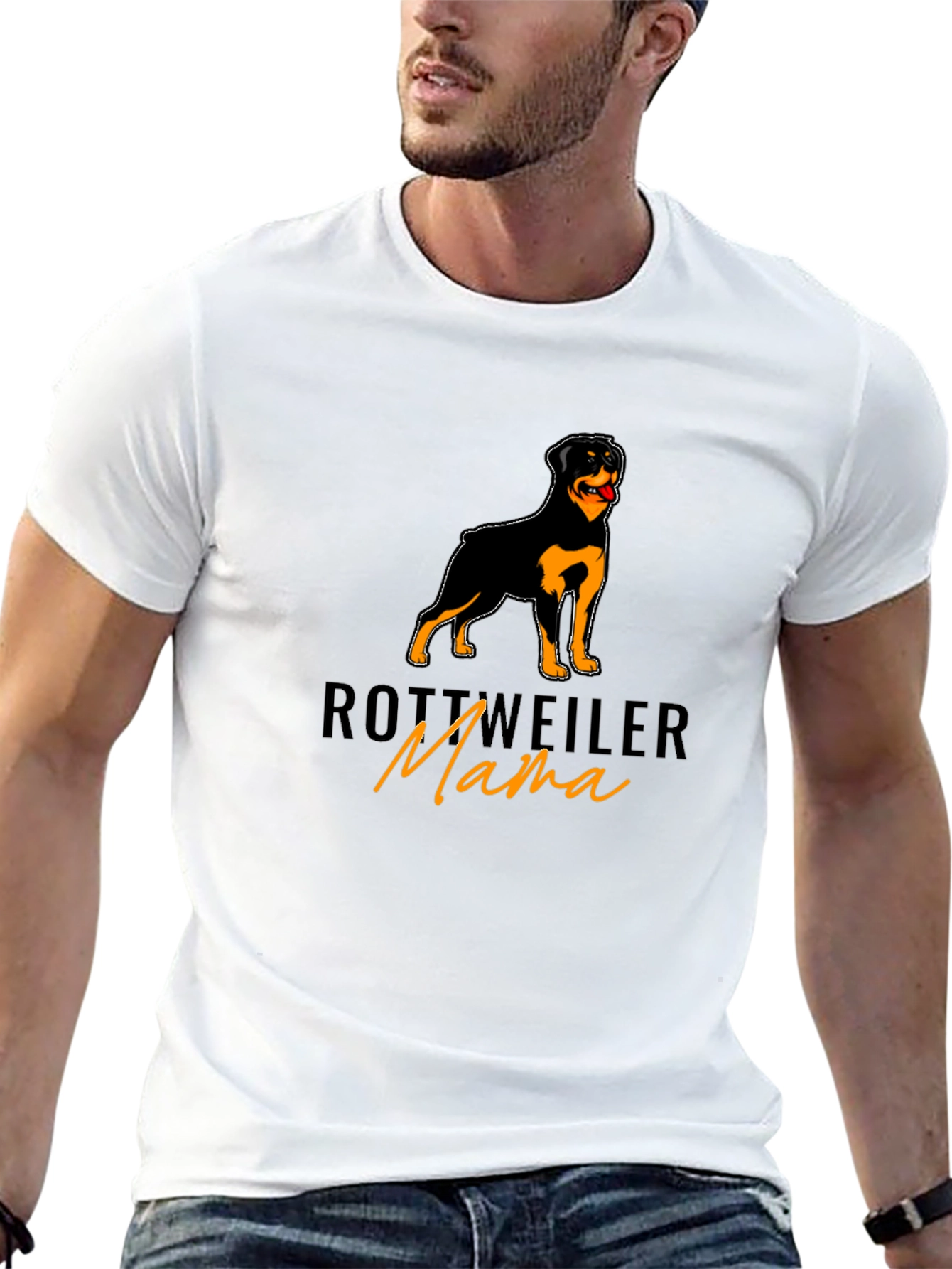 Rottweiler Mama Graphic Tee - Dog Lover T-Shirt