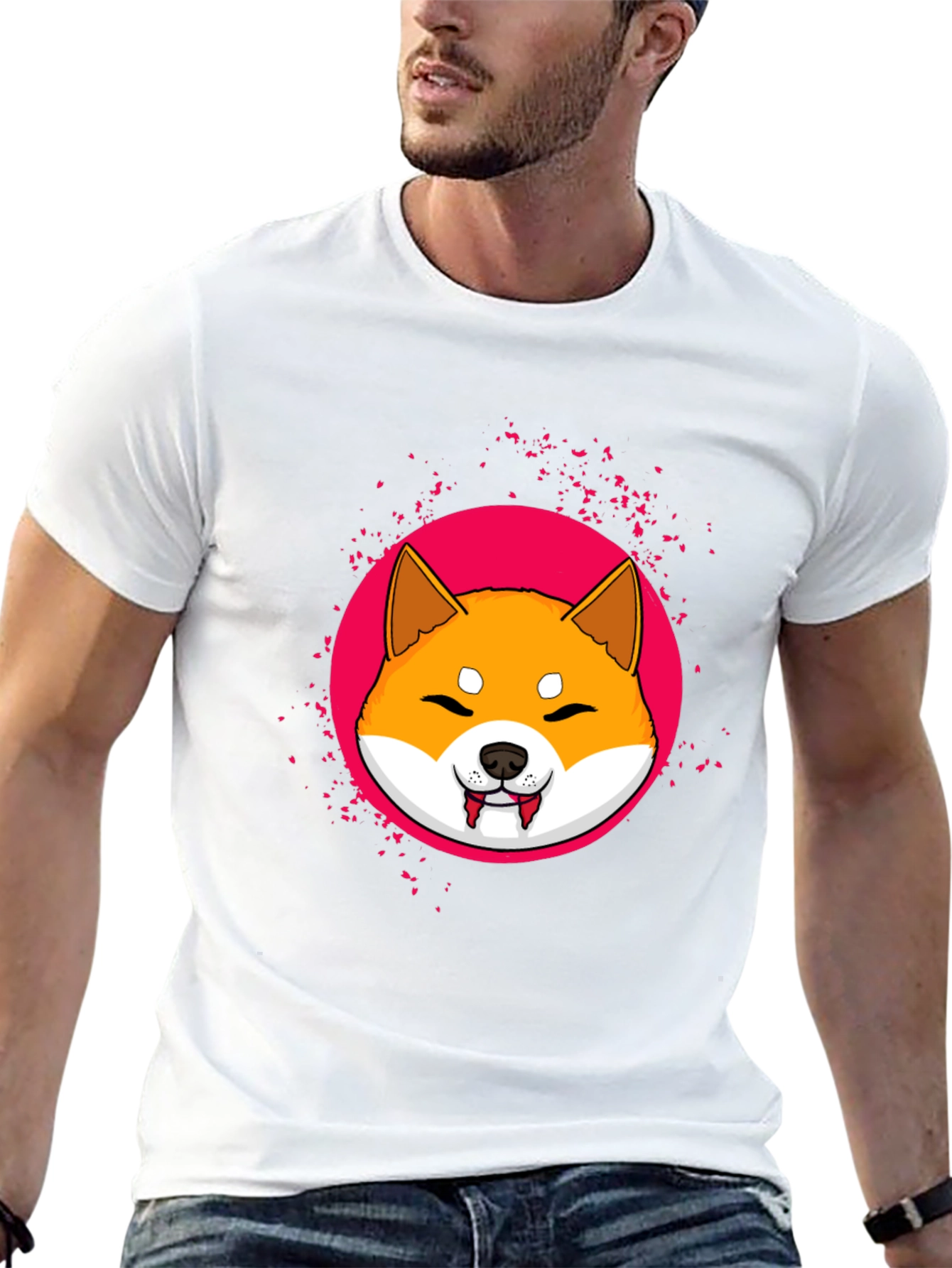 Shiba Inu Vampire T-Shirt - Cute Graphic Tee