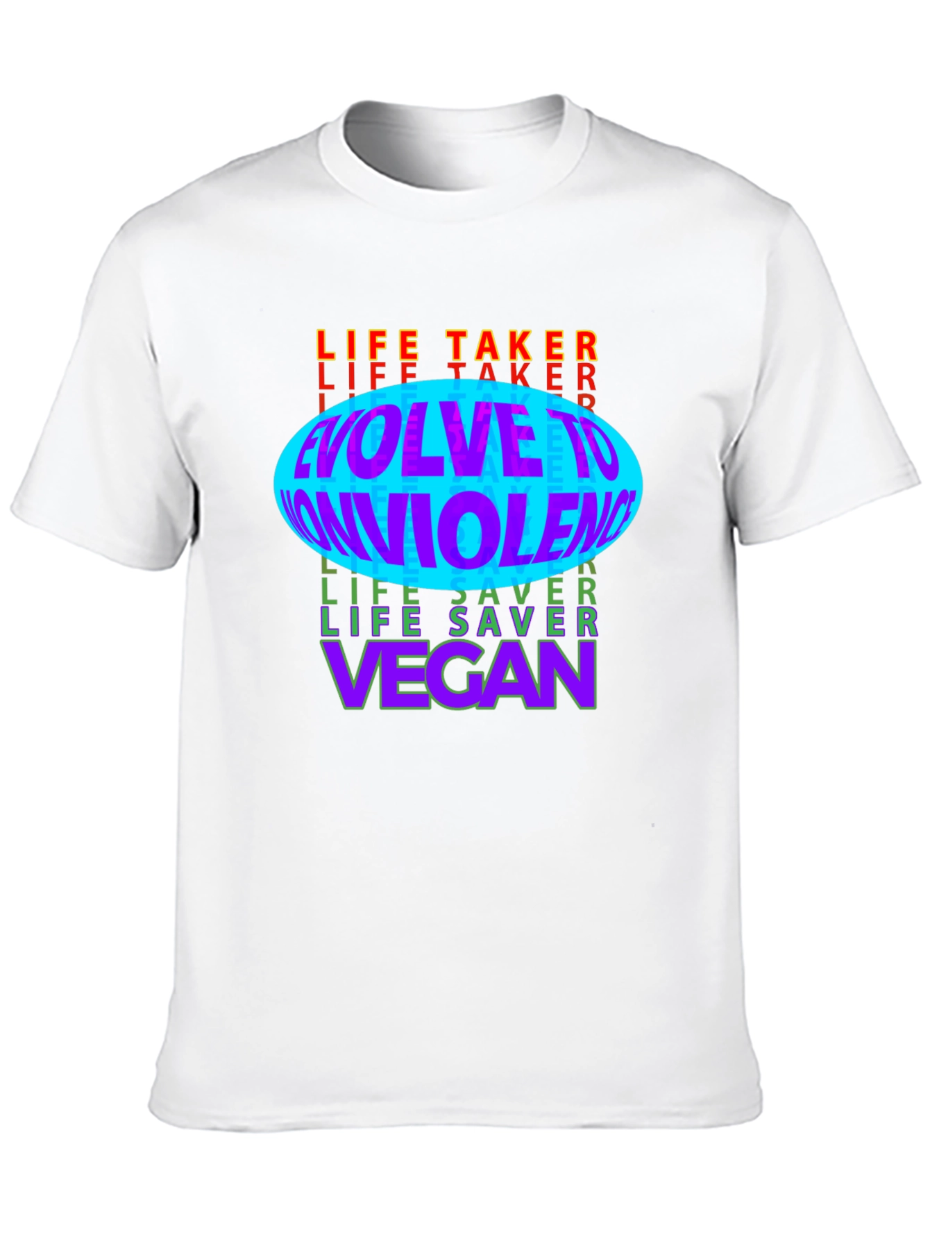 Evolve to Nonviolence Vegan Graphic Tee