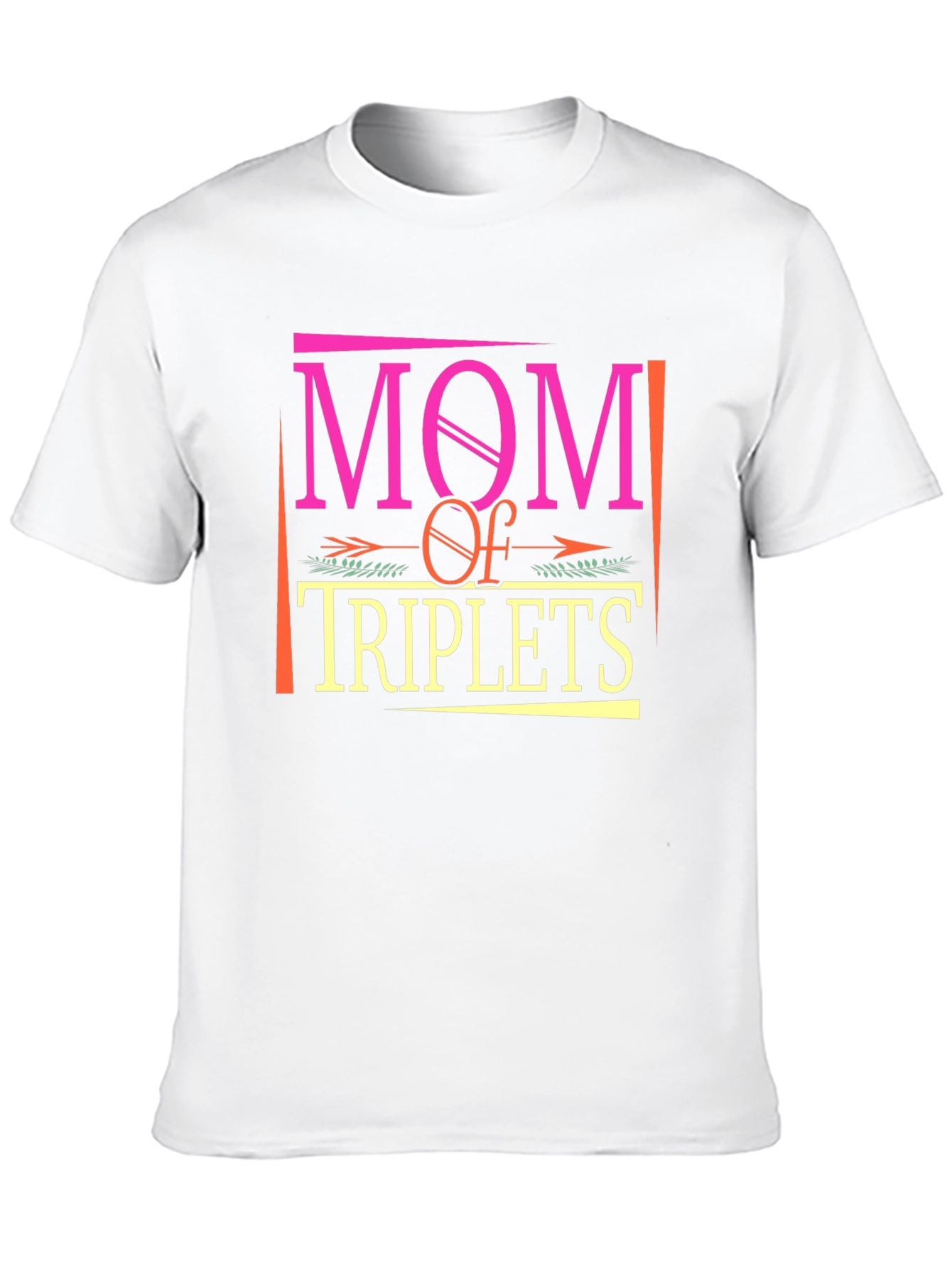 Mom of Triplets Graphic T-Shirt
