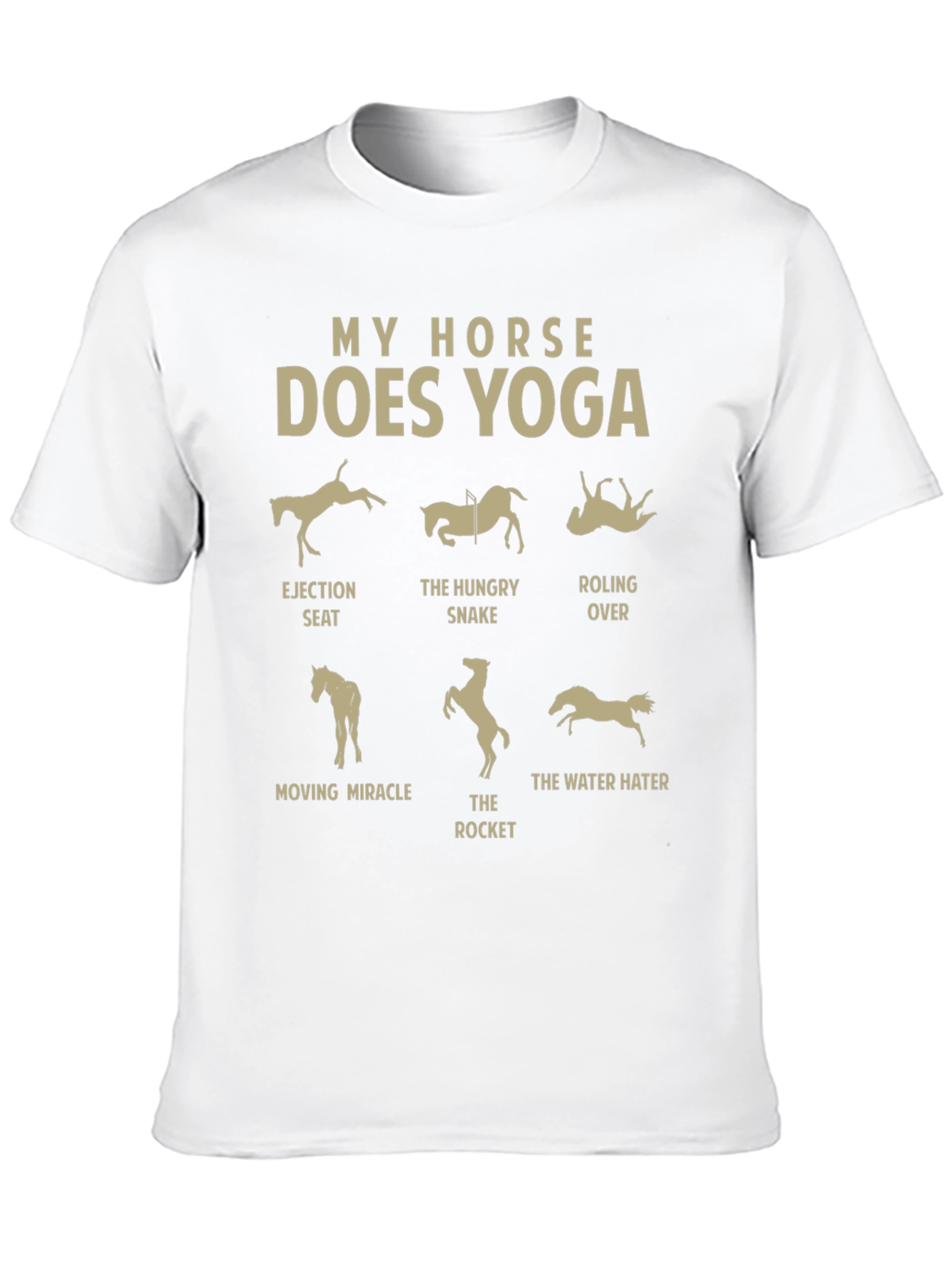 My Horse Does Yoga T-Shirt: Equestrian Funny Tee