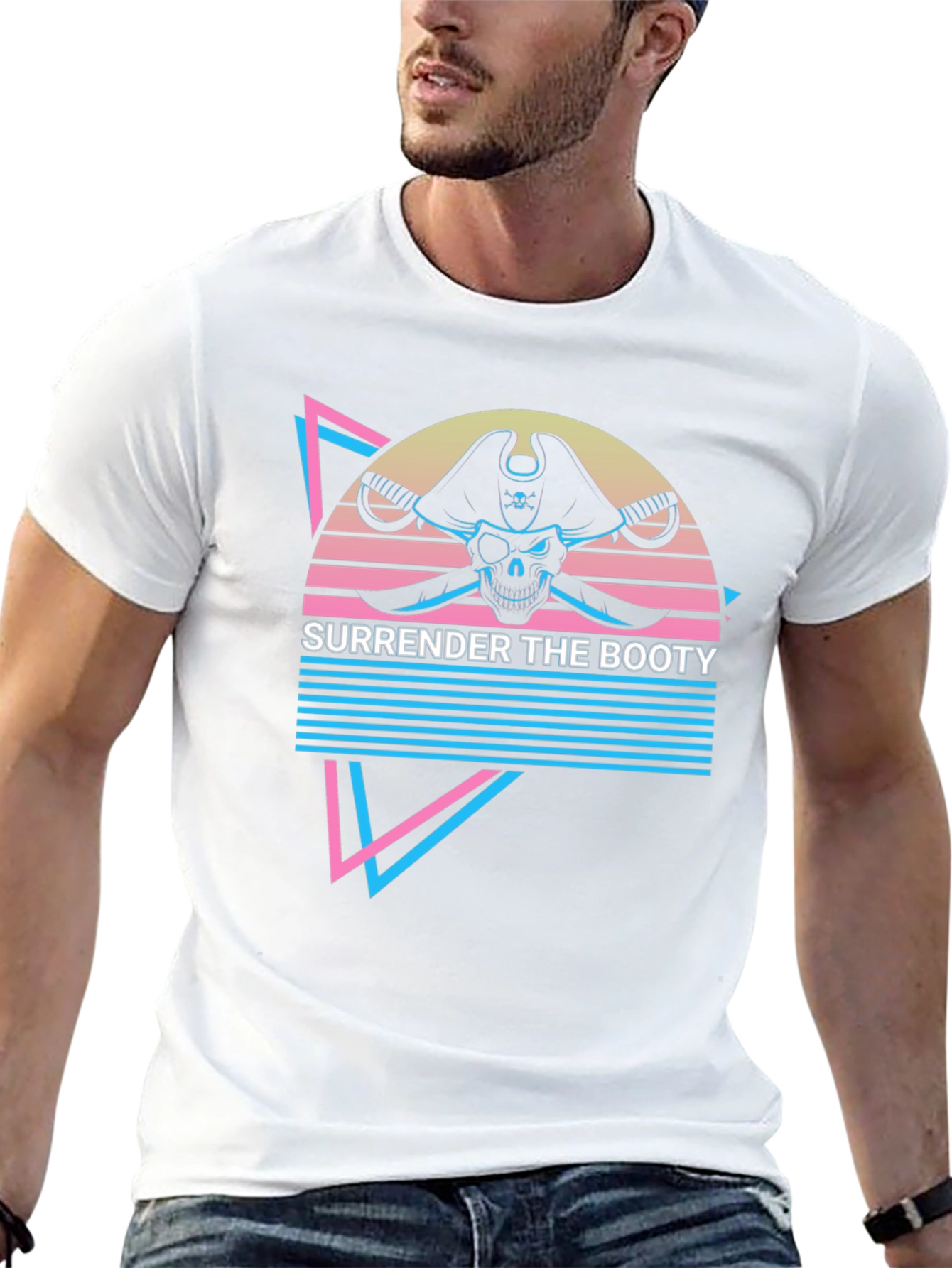 Surrender the Booty Retro Pirate T-Shirt