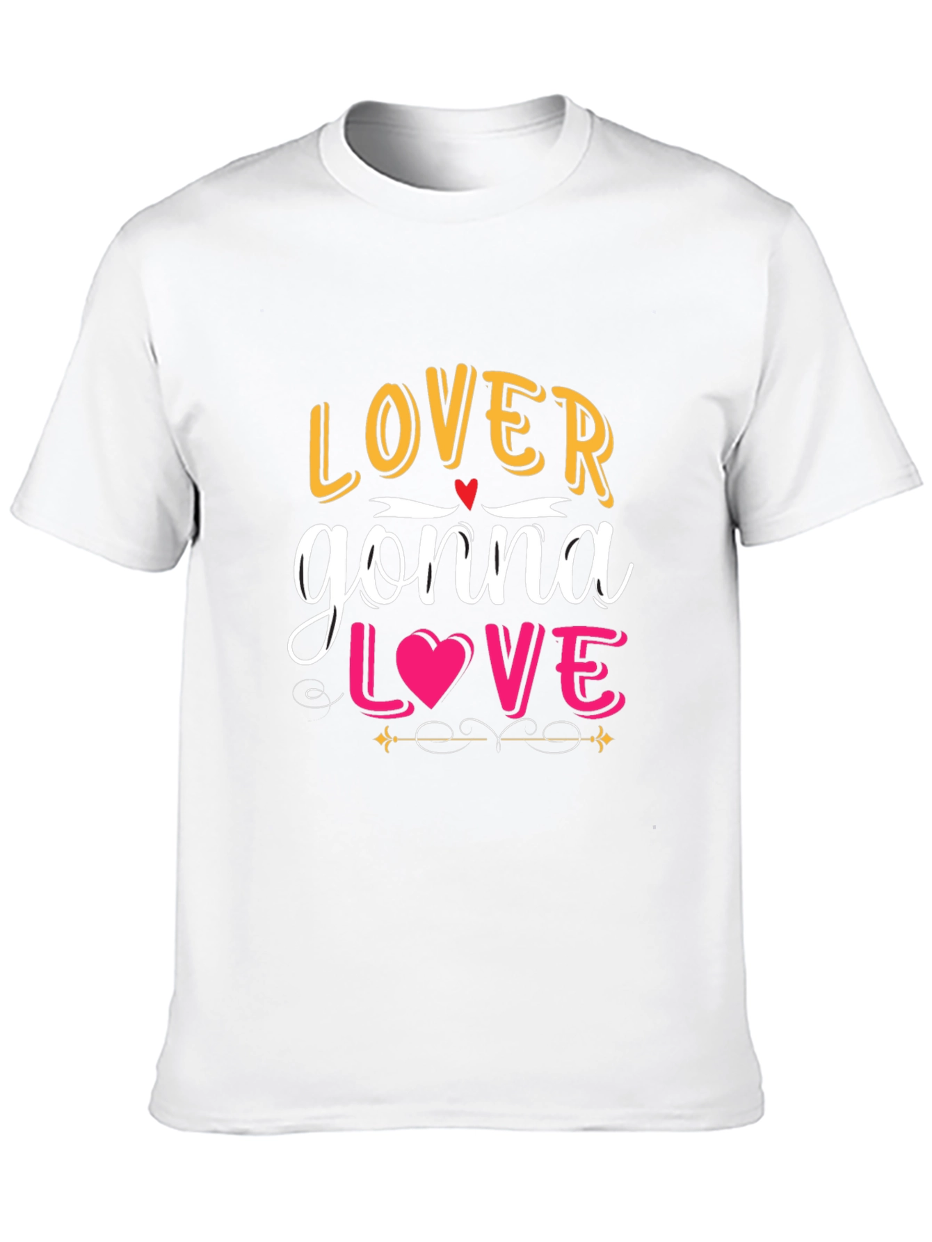 Lover Gonna Love Graphic Black T-Shirt