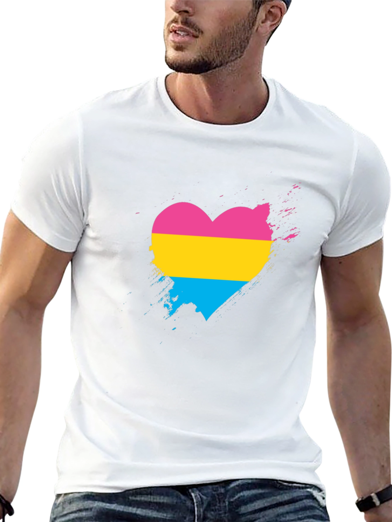 Pansexual Pride Heart T-Shirt