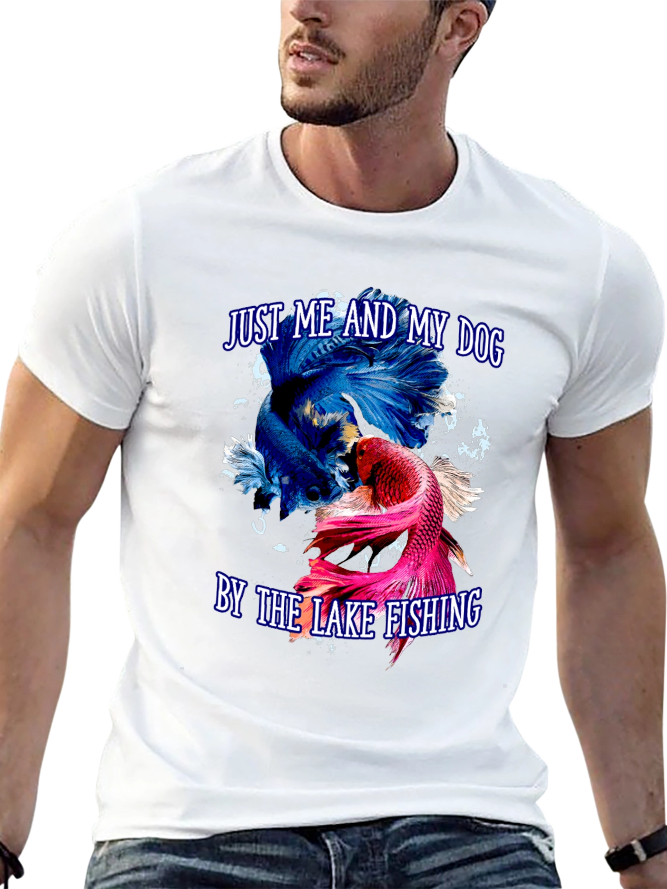 Just Me and My Dog Betta Fish T-Shirt