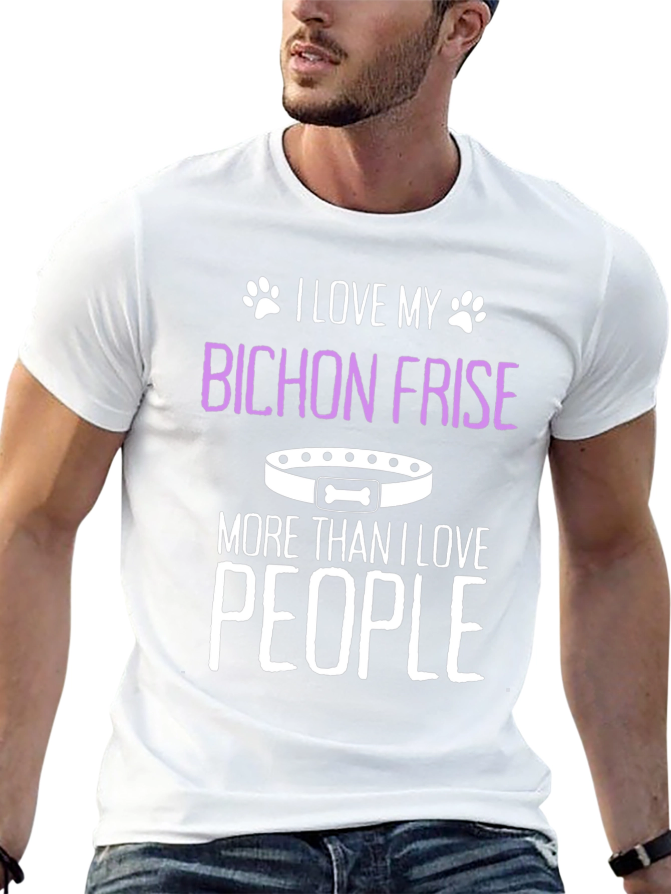 Bichon Frise Dog Lover T-Shirt - Cute Pet Design