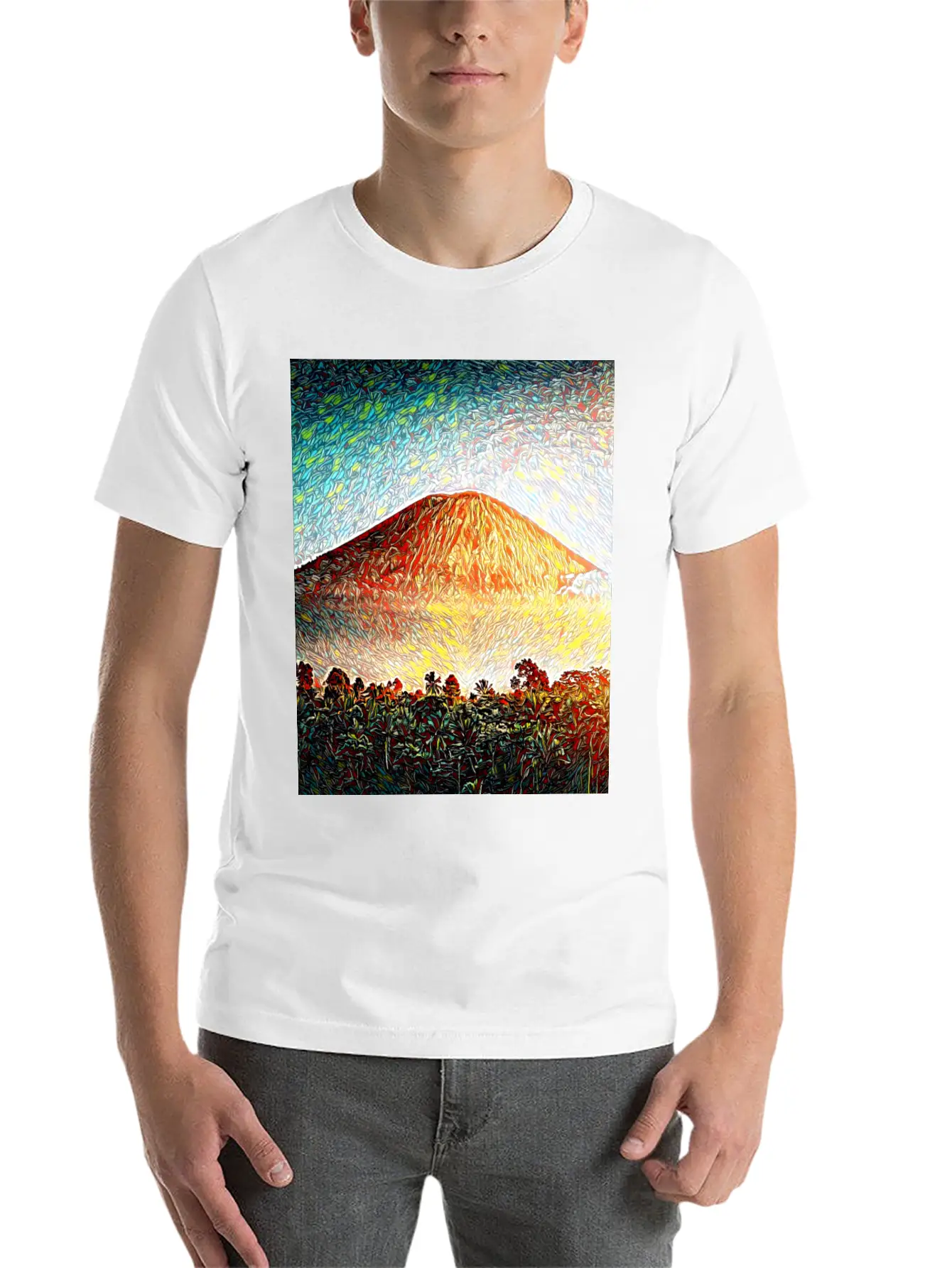 Kilauea Volcano, Hawaii Unisex Casual T-Shirt – Clean Design For Daily Comfort