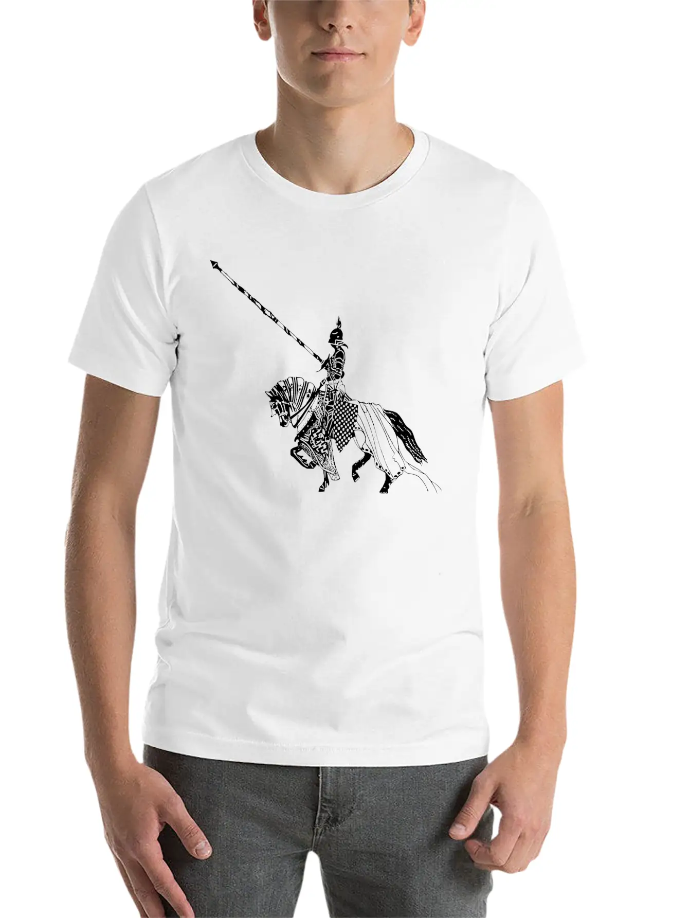 Knight Ritter Sword Schwert Armor33 Unisex Casual T-Shirt – Clean Design For Daily Comfort