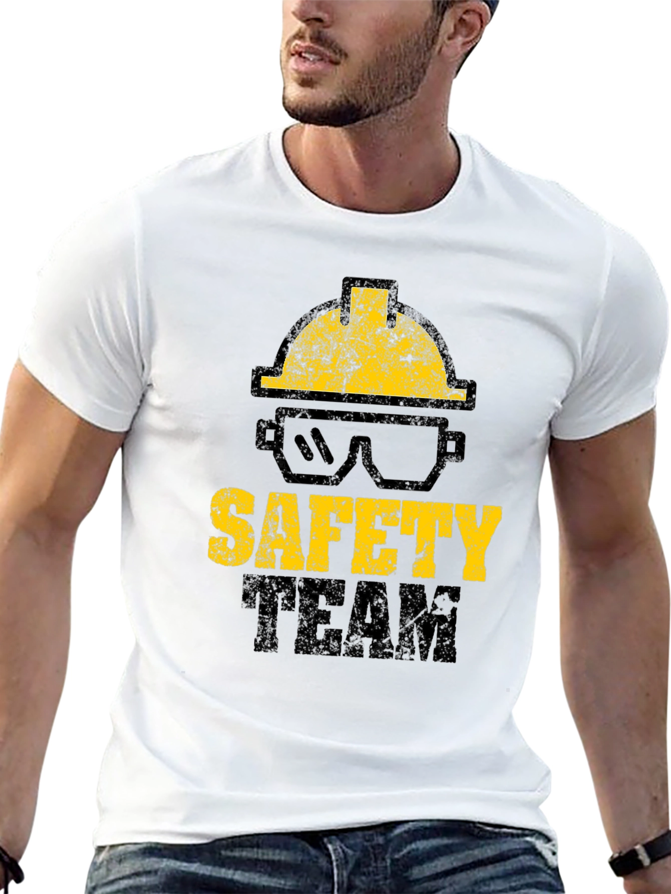 Safety Team Black Graphic T-Shirt