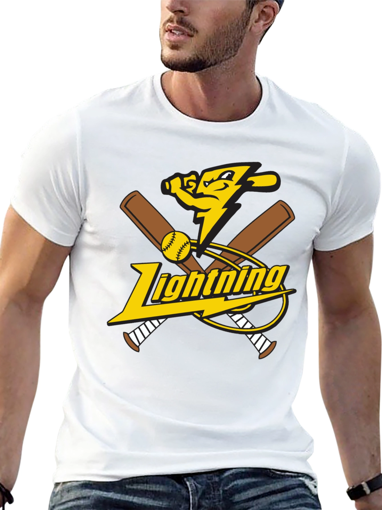 Lightning Baseball Graphic Tee