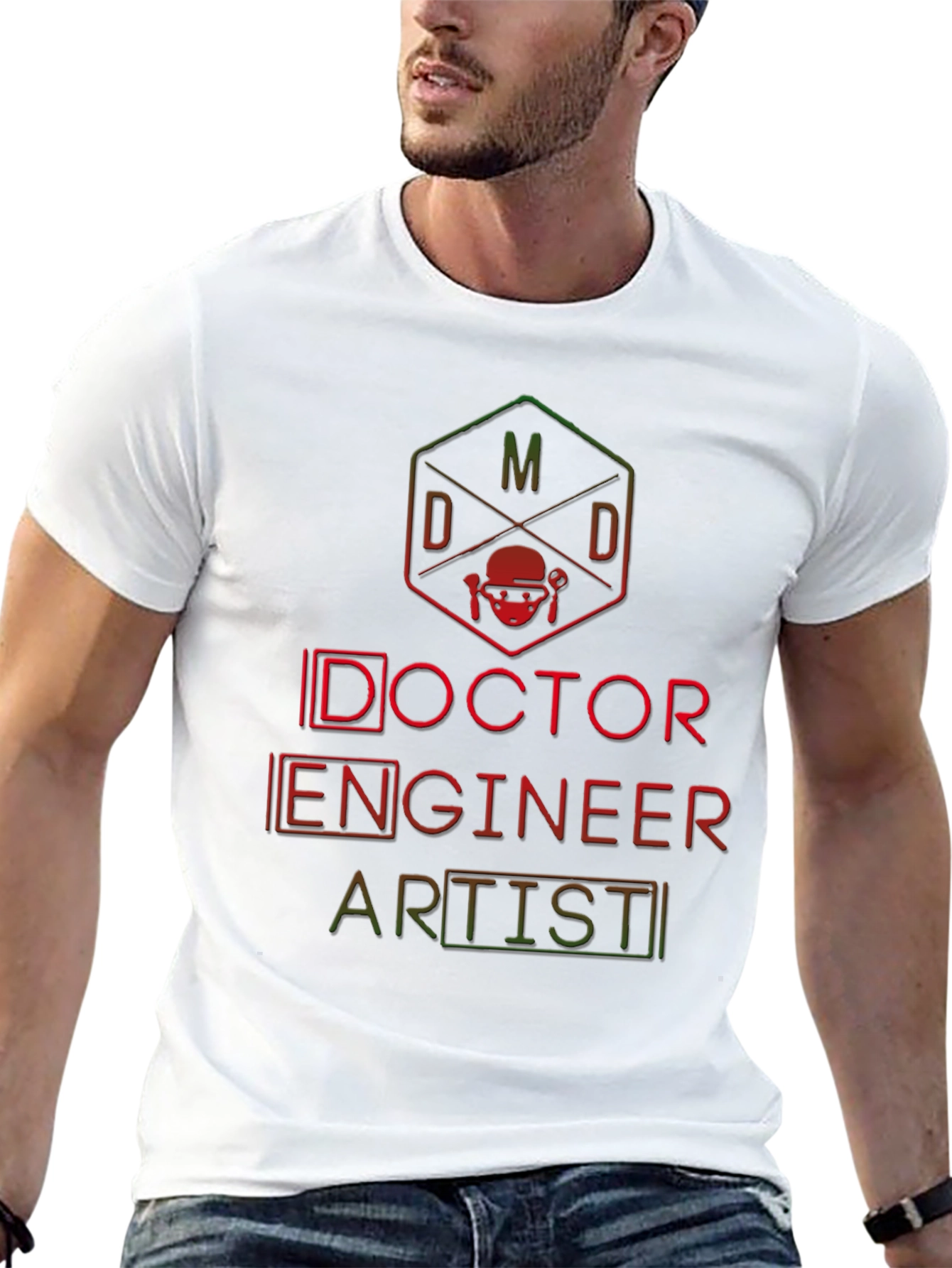 Doctor Engineer Artist Graphic T-Shirt