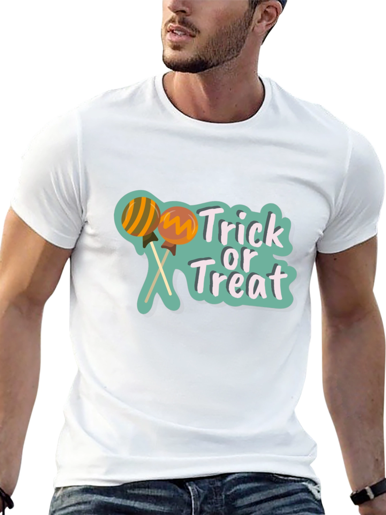 Trick or Treat Lollipop Graphic Tee