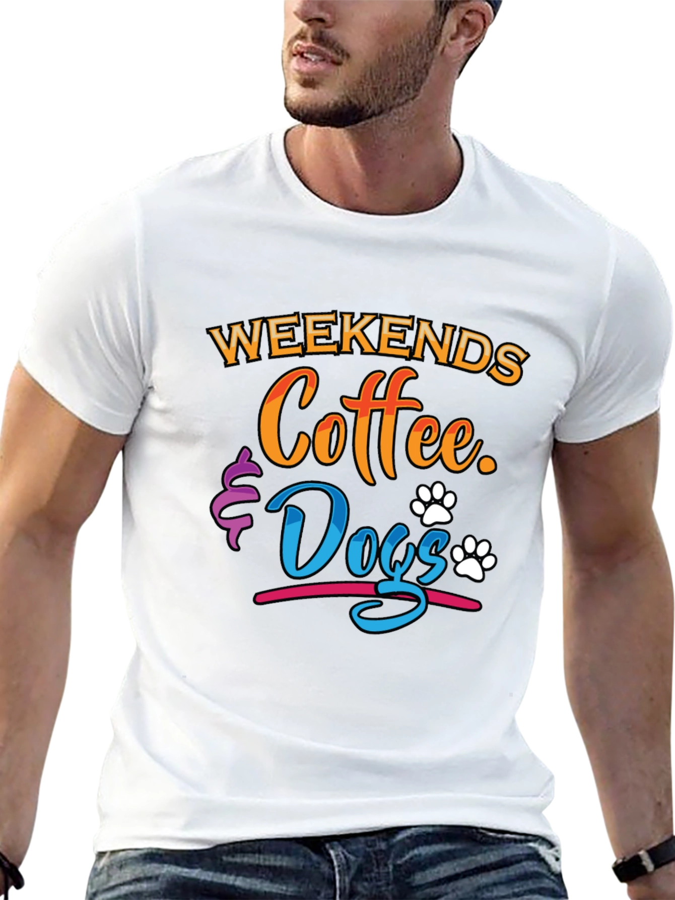 Weekends Coffee & Dogs Graphic Tee