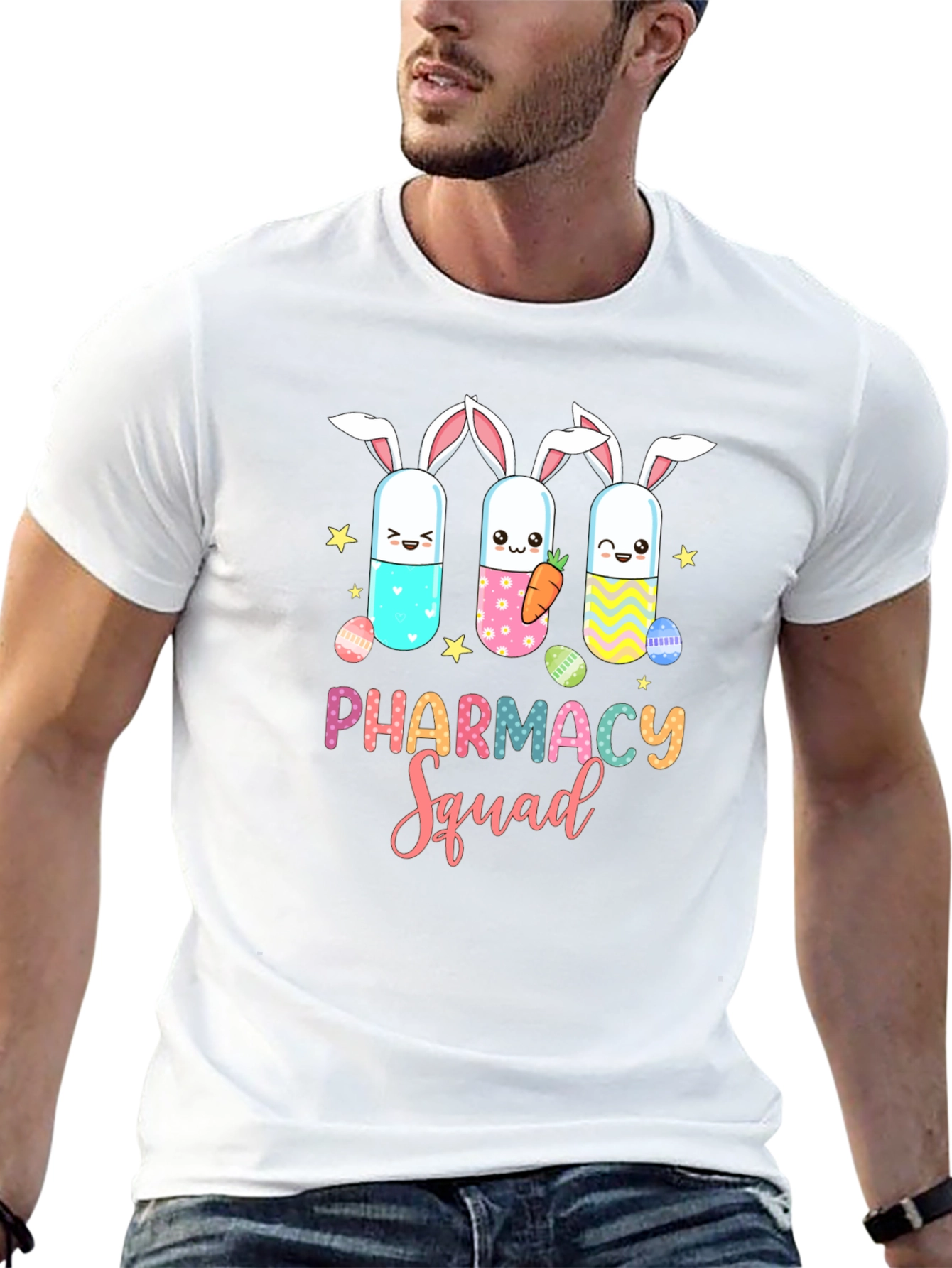 Pharmacy Squad Easter Bunny Pill T-Shirt