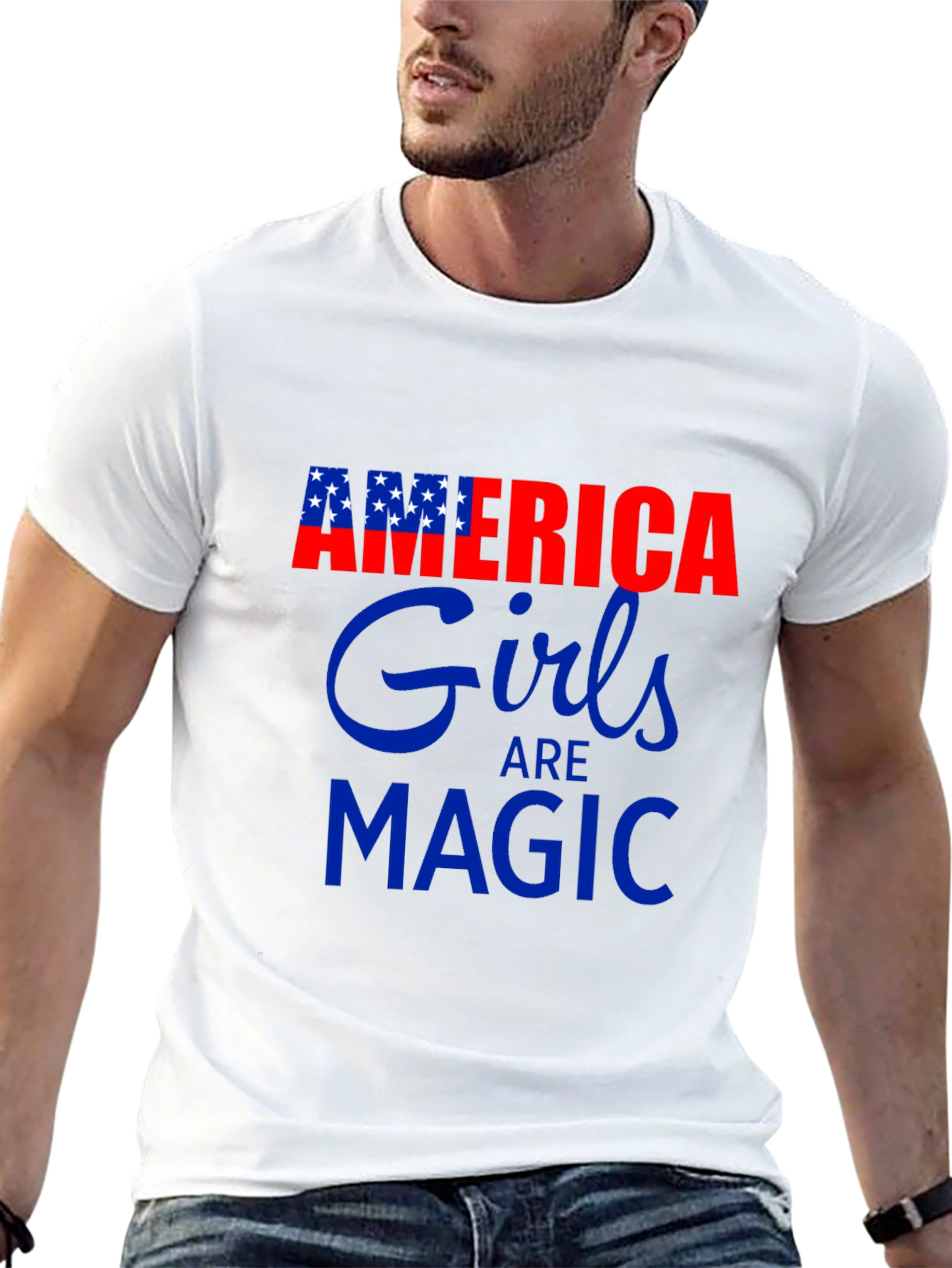 America Girls Are Magic Graphic Tee