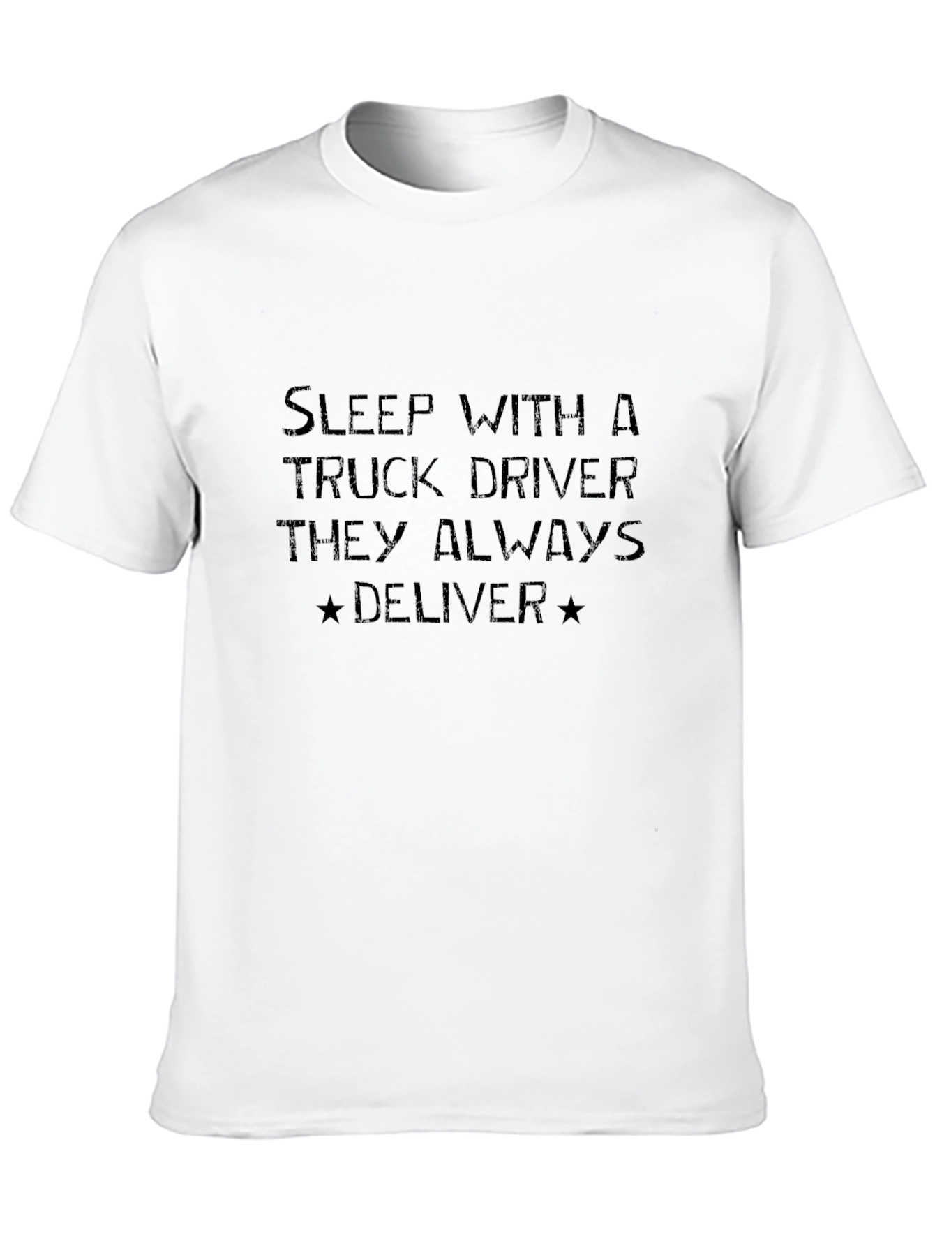 Sleep with Trucker Black T-Shirt Funny
