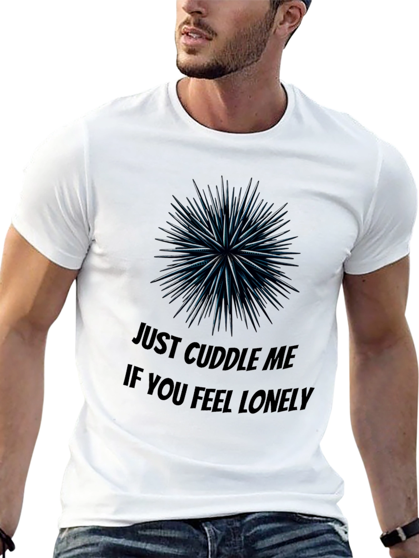 Cuddle Me Black Graphic Tee