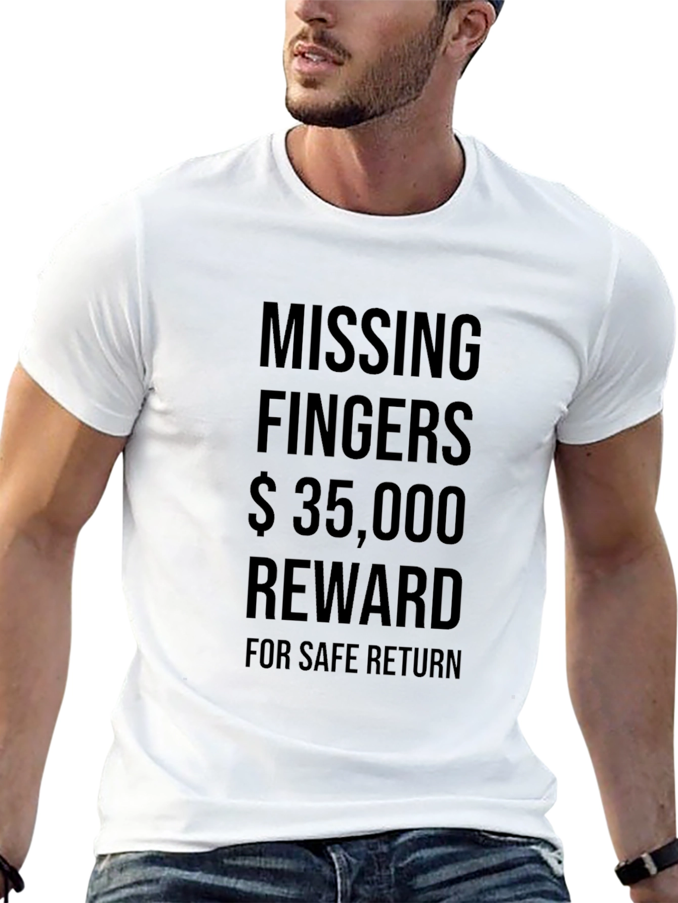 Missing Fingers Reward Graphic Tee - Black
