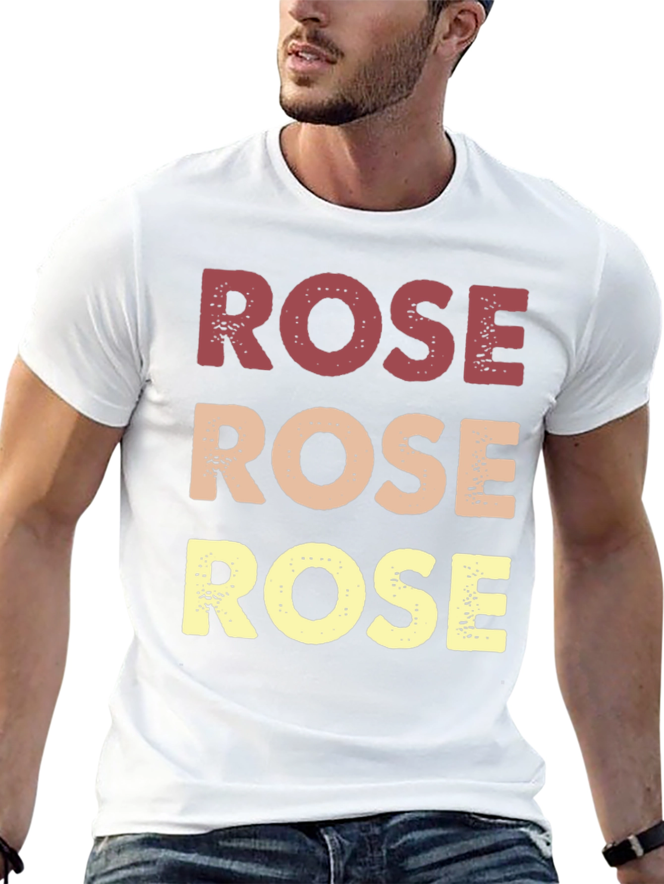 Retro Rose Graphic T-Shirt - Black