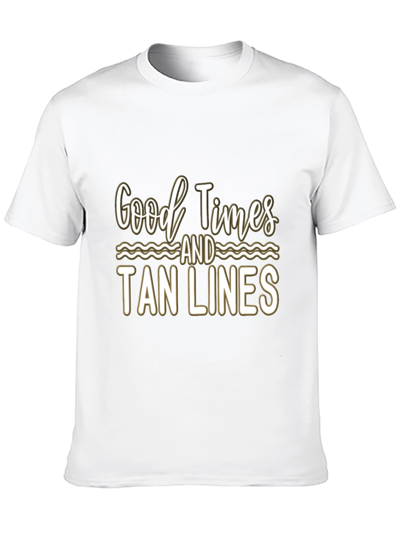 Good Times and Tan Lines Black T-Shirt