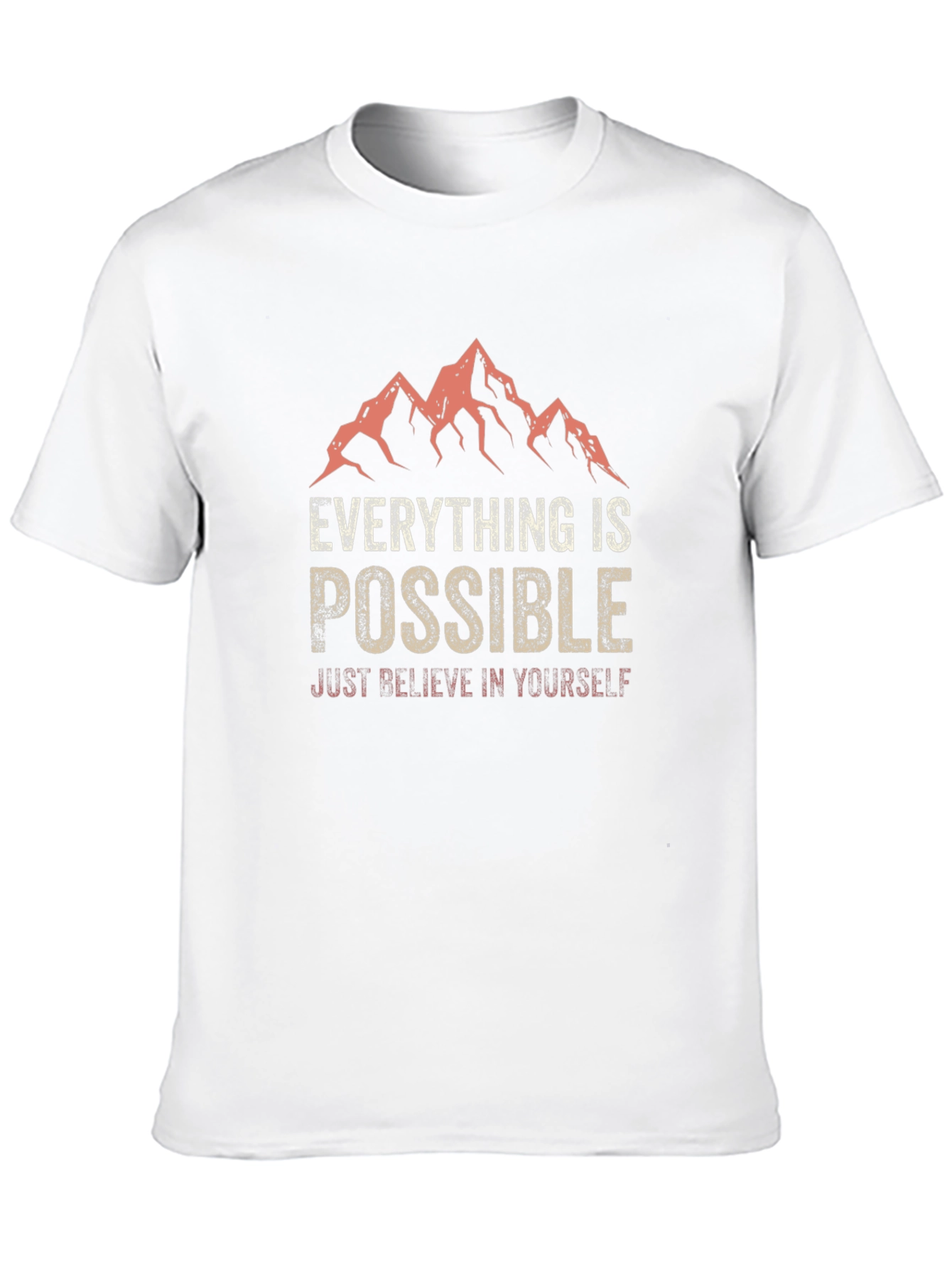 Inspirational Black T-Shirt: Everything Is Possible