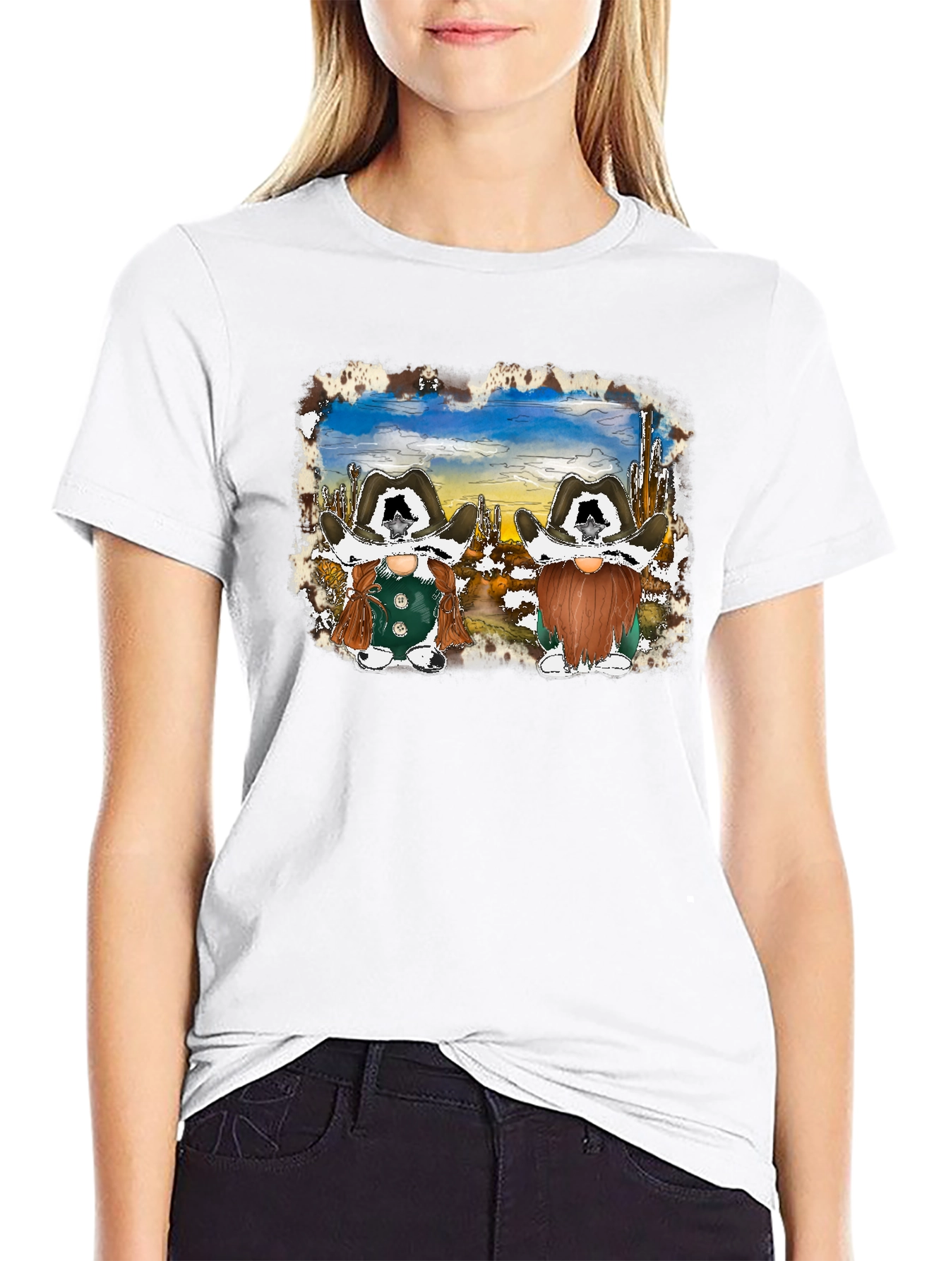 Cowboy Gnome Graphic T-Shirt