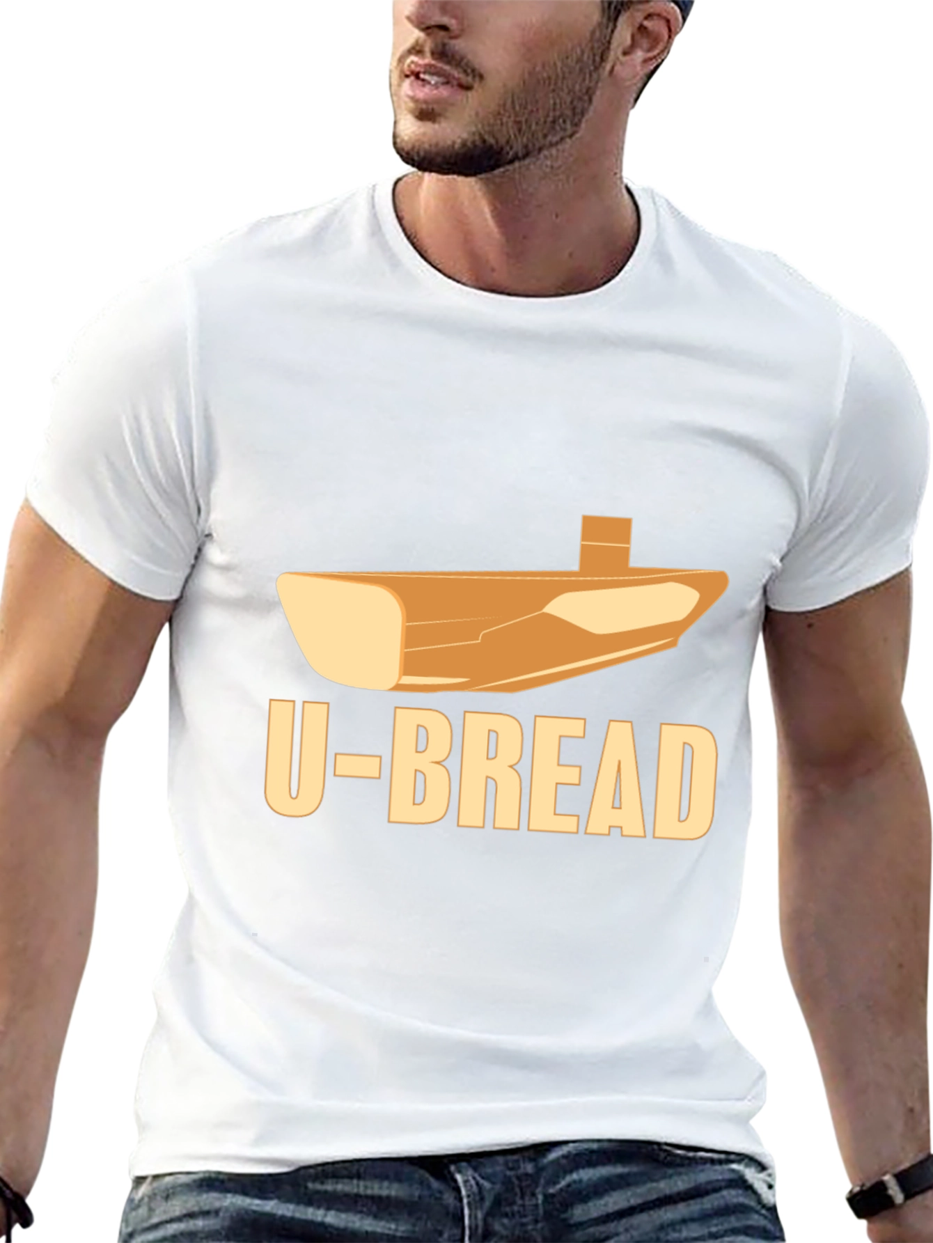 U-Bread Black T-Shirt - Novelty Food Tee