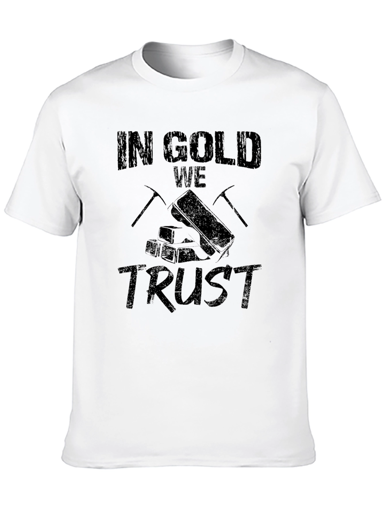 In Gold We Trust Black T-Shirt