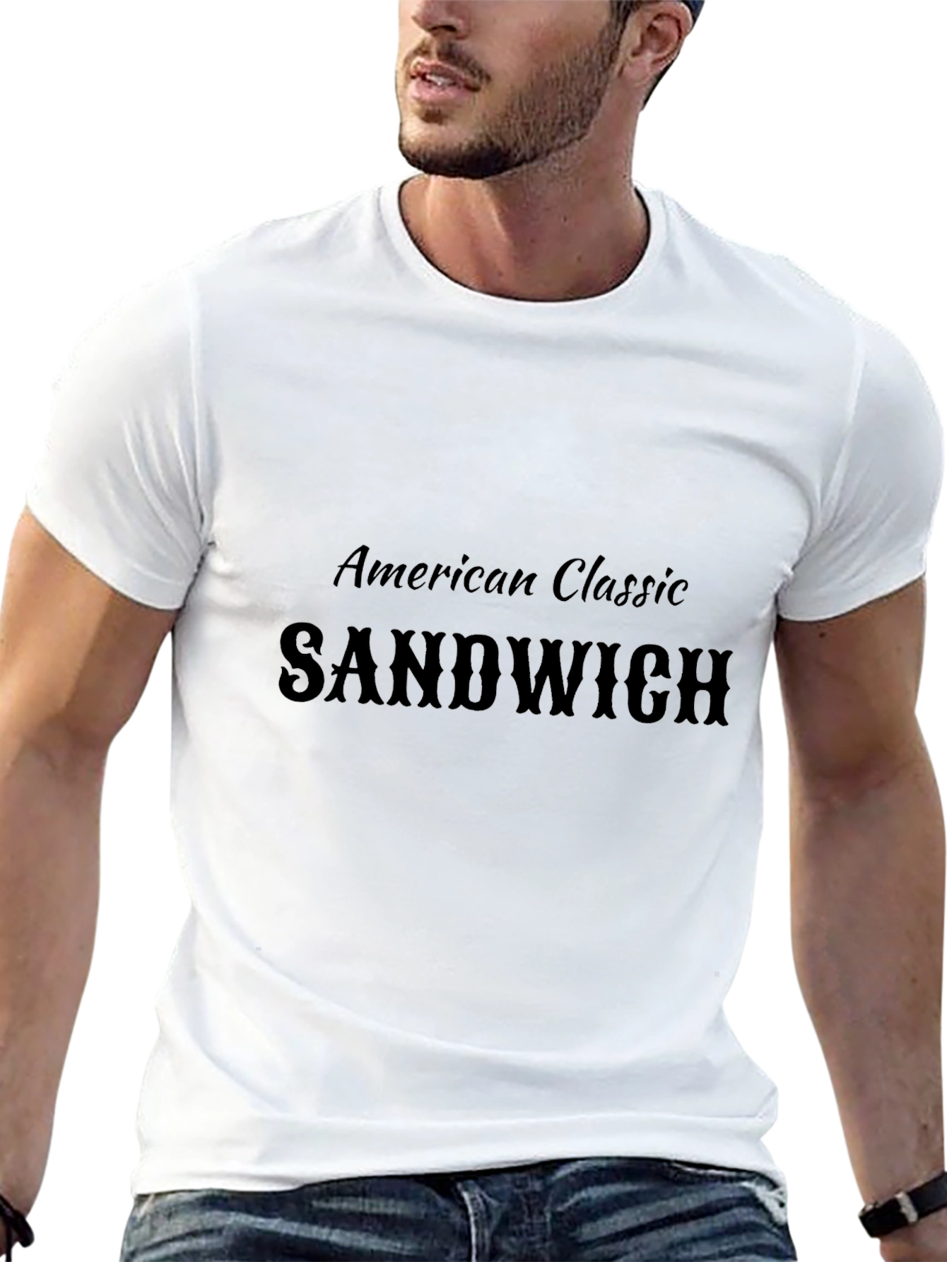 American Classic Sandwich Black T-Shirt