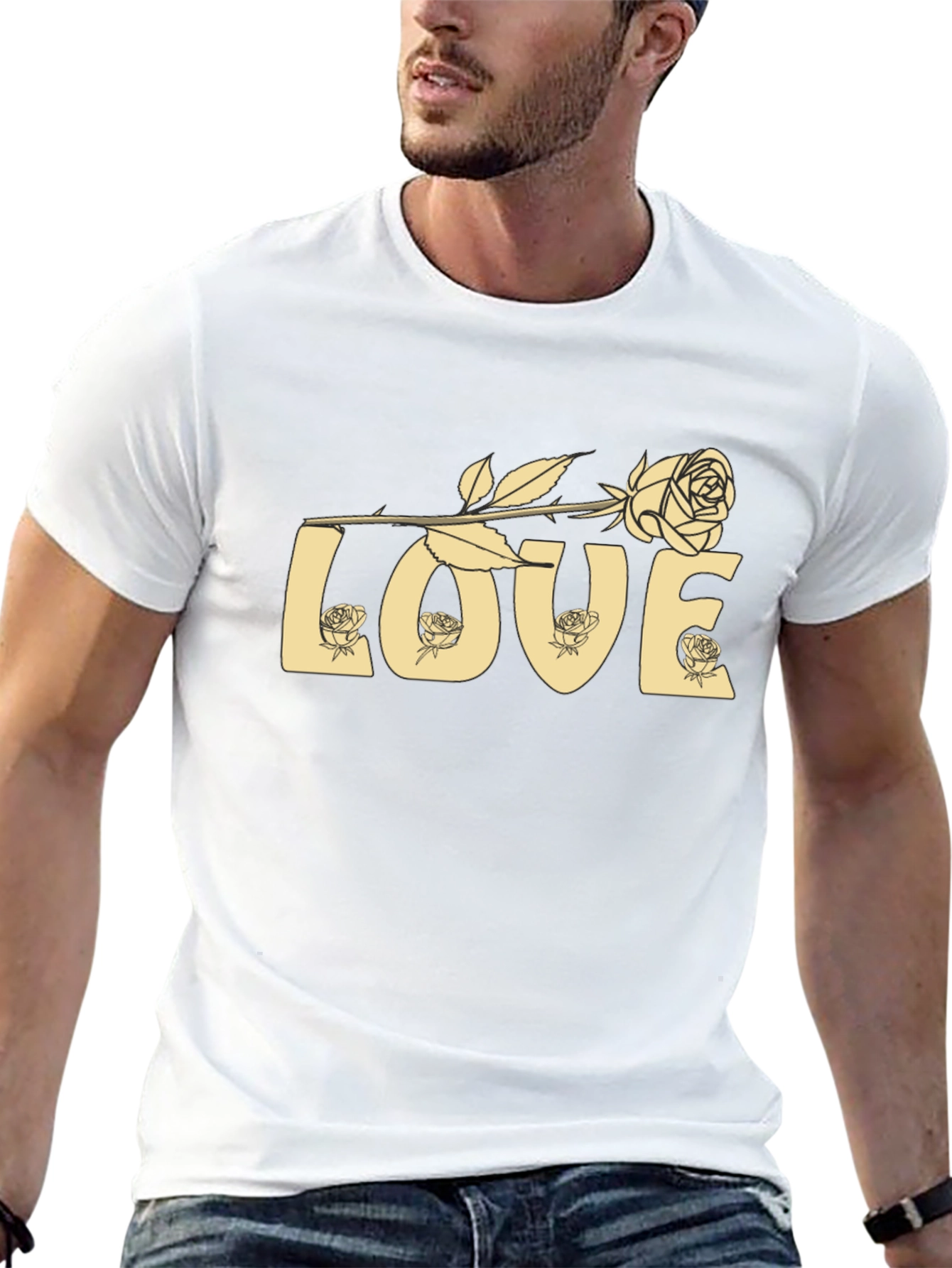 Love Rose Graphic T-Shirt - Soft Cotton Blend