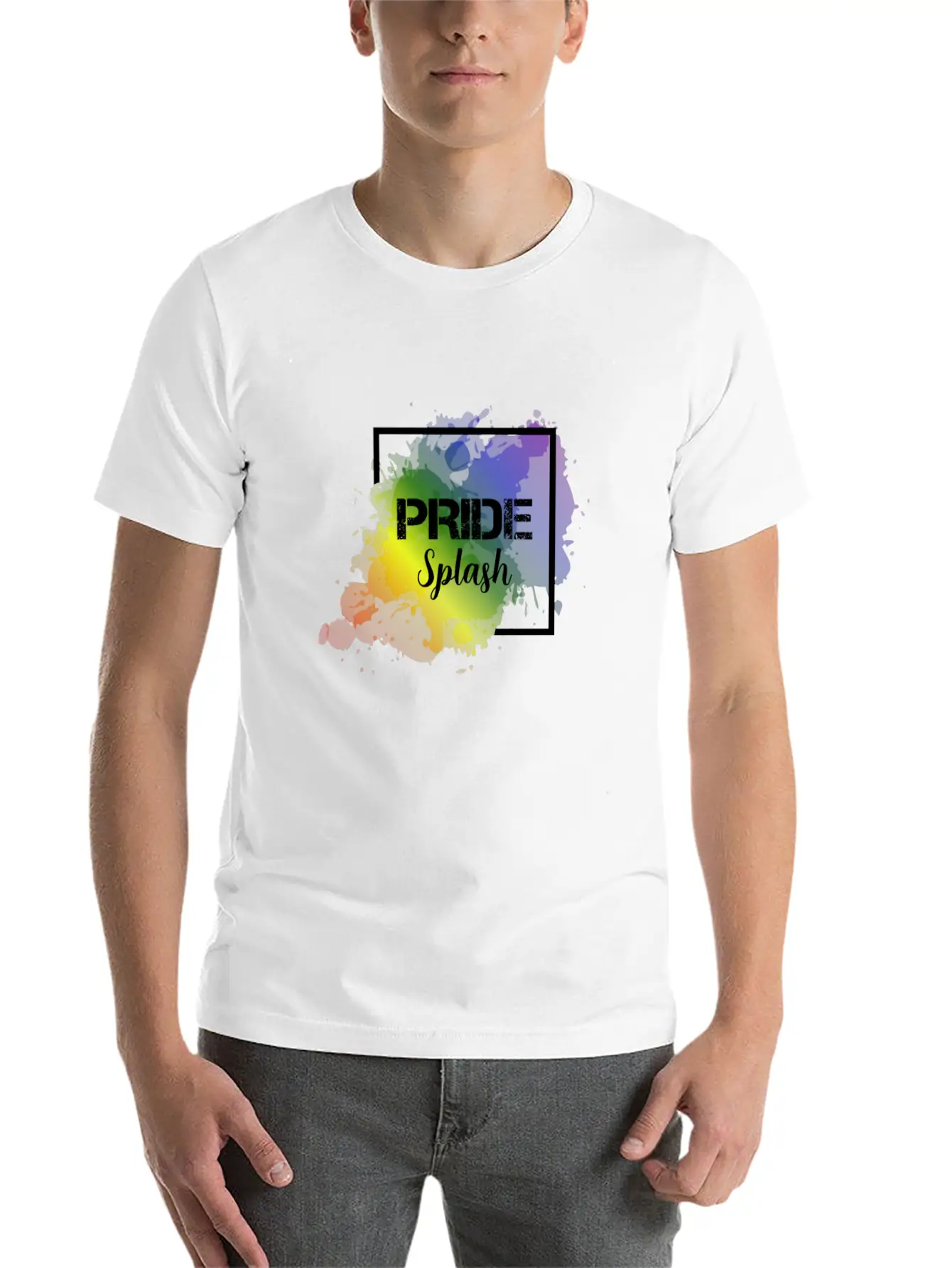LGBT Pride Splash Gay Pride CSD Coming Out Unisex Casual T-Shirt – Clean Design For Daily Comfort