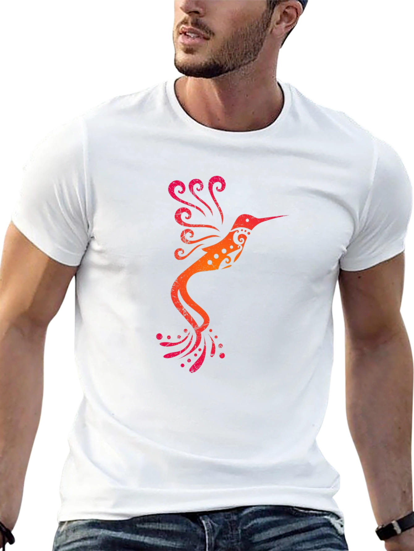 Hummingbird Graphic Tee - Stylish Comfort