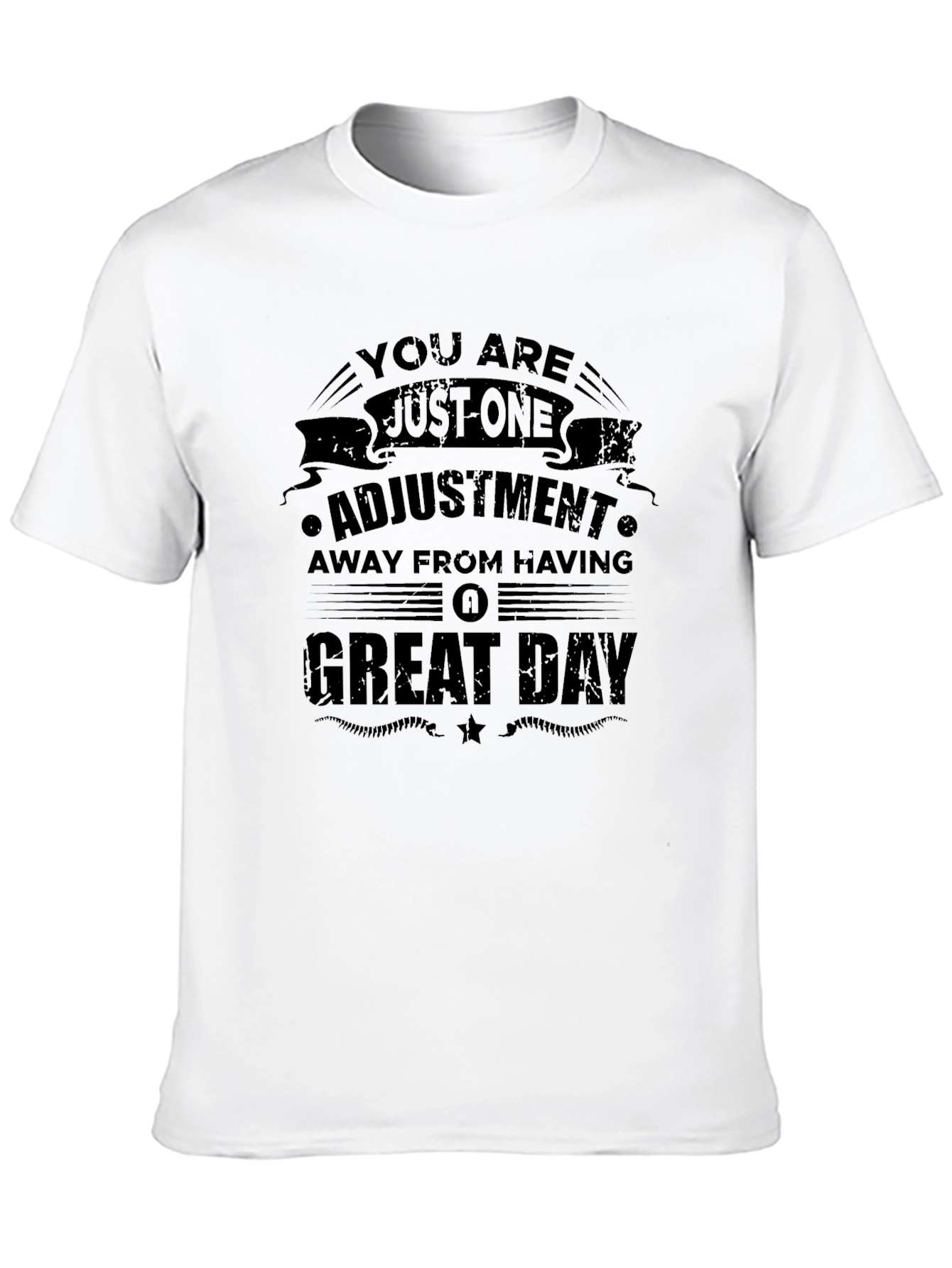Motivational Great Day Black T-Shirt