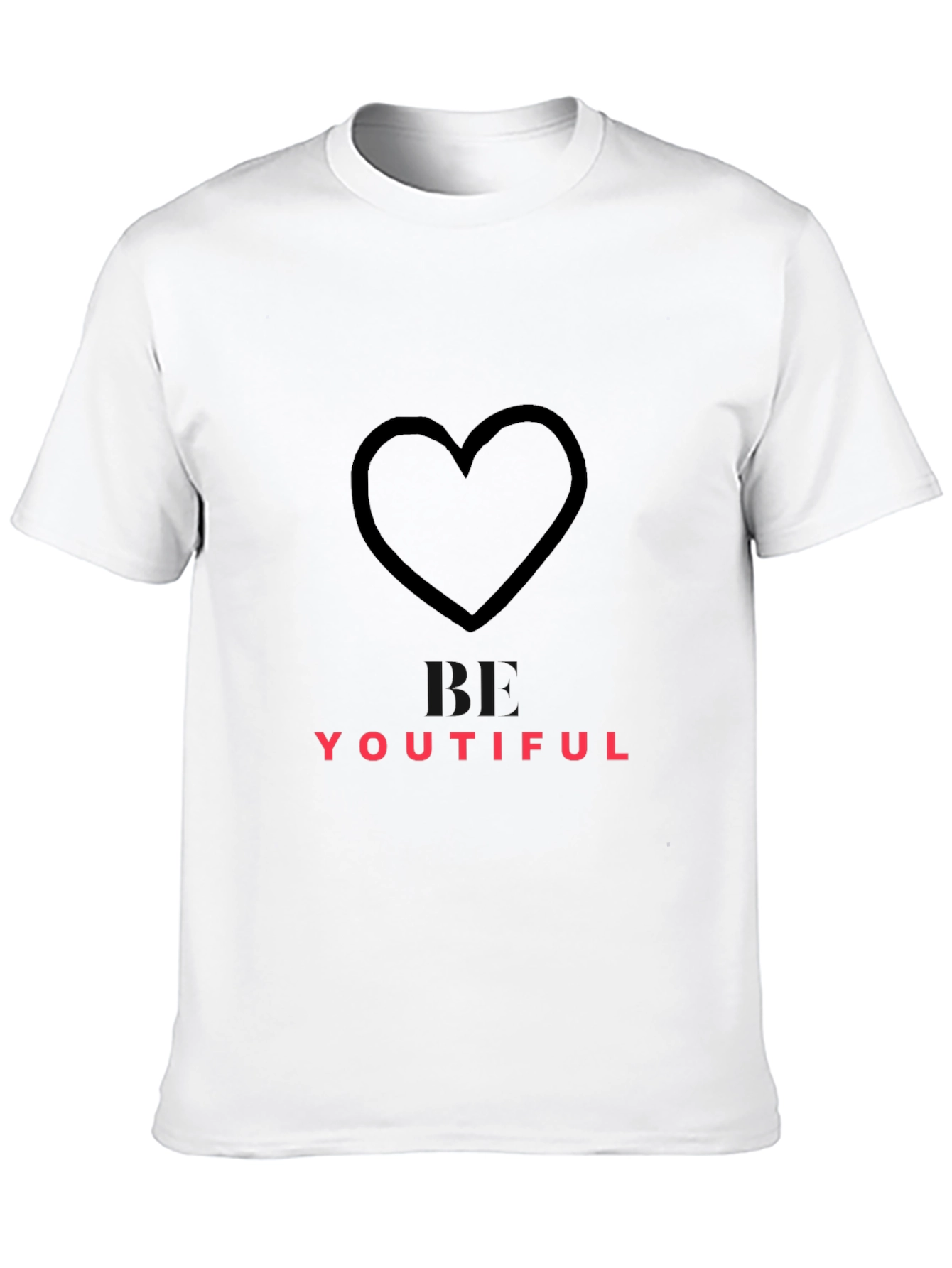 Youthful Heart Graphic Black Tee