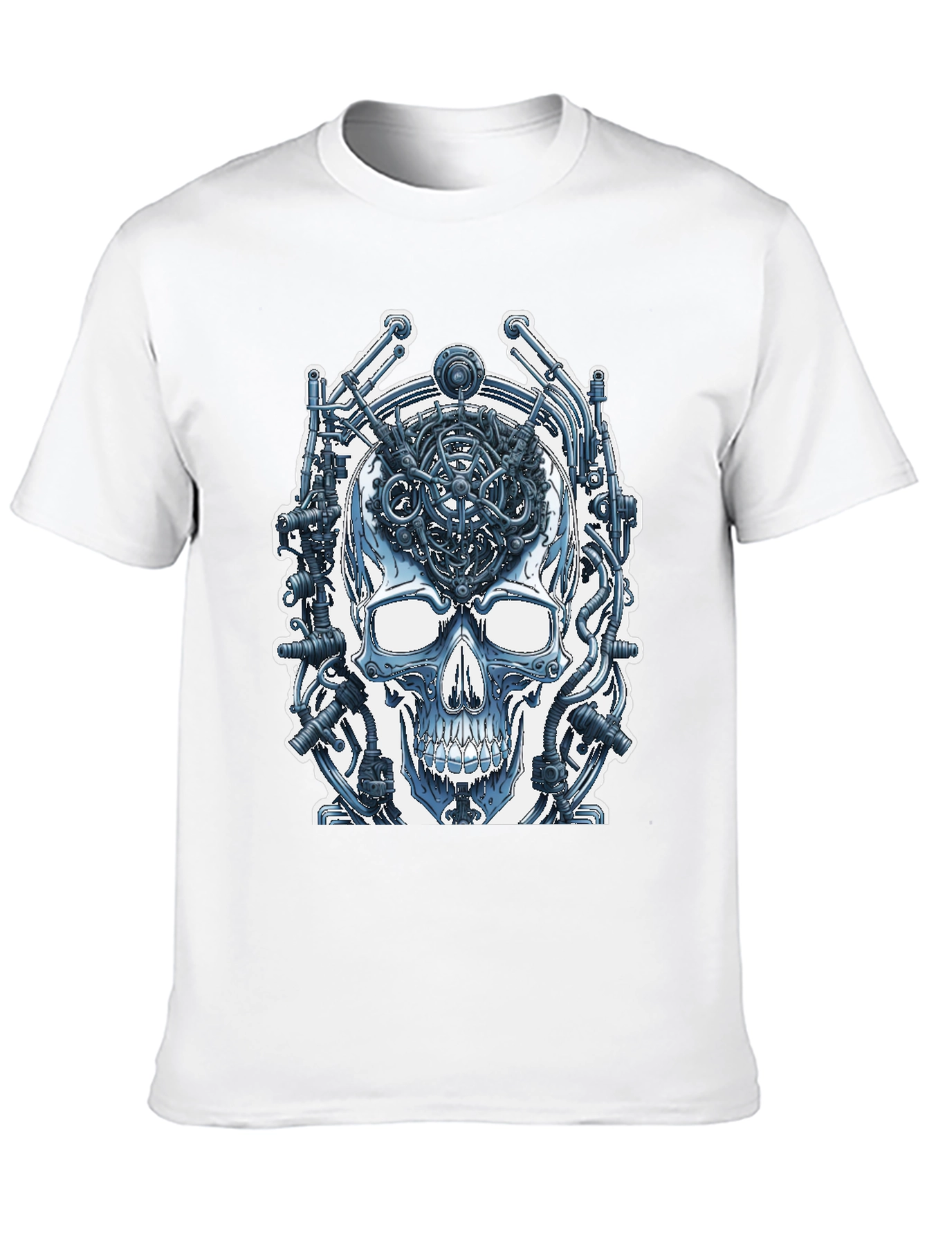 Cyberpunk Skull T-Shirt - Wired Brain