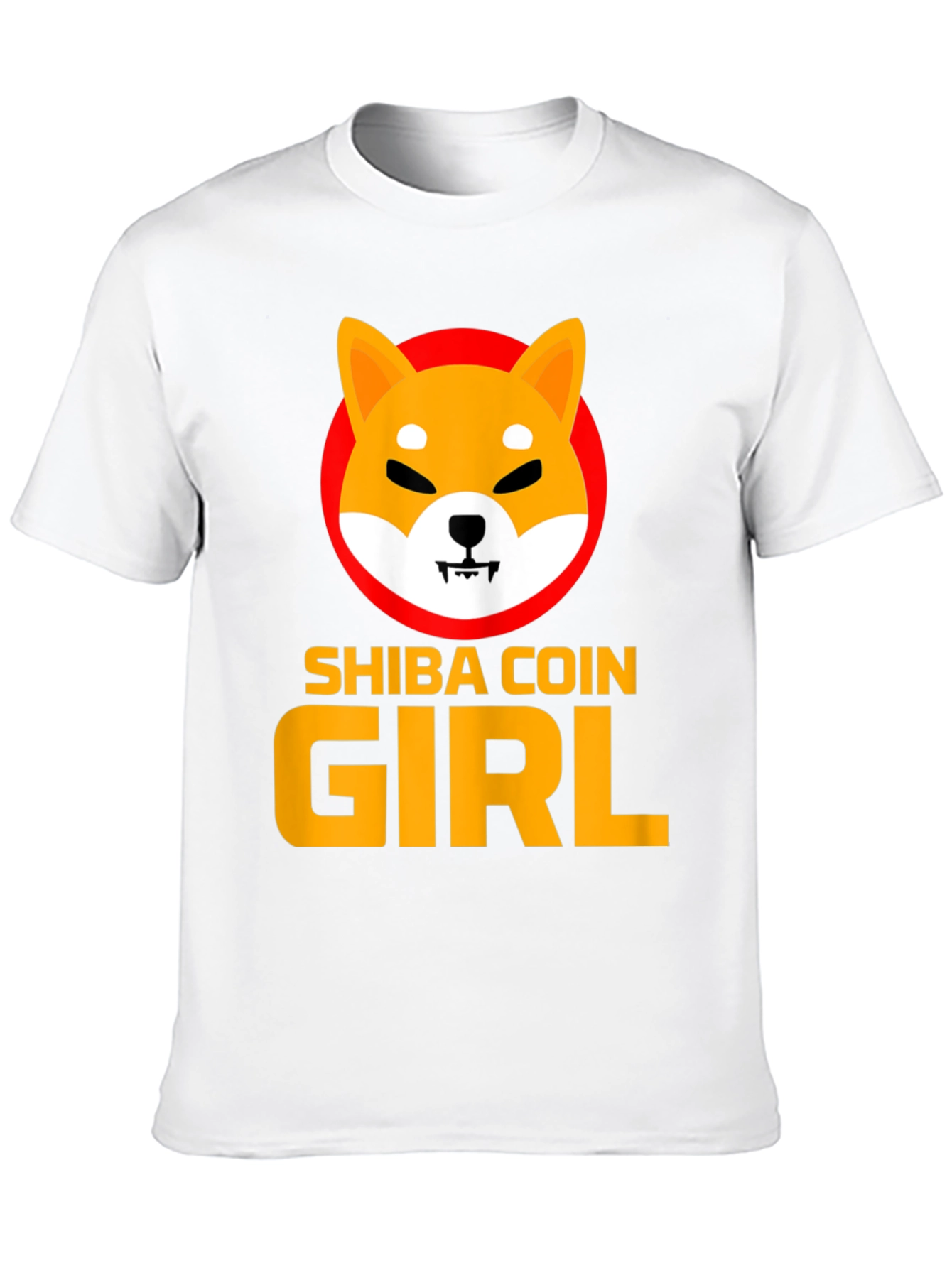 Shiba Coin Girl Graphic Tee - Black