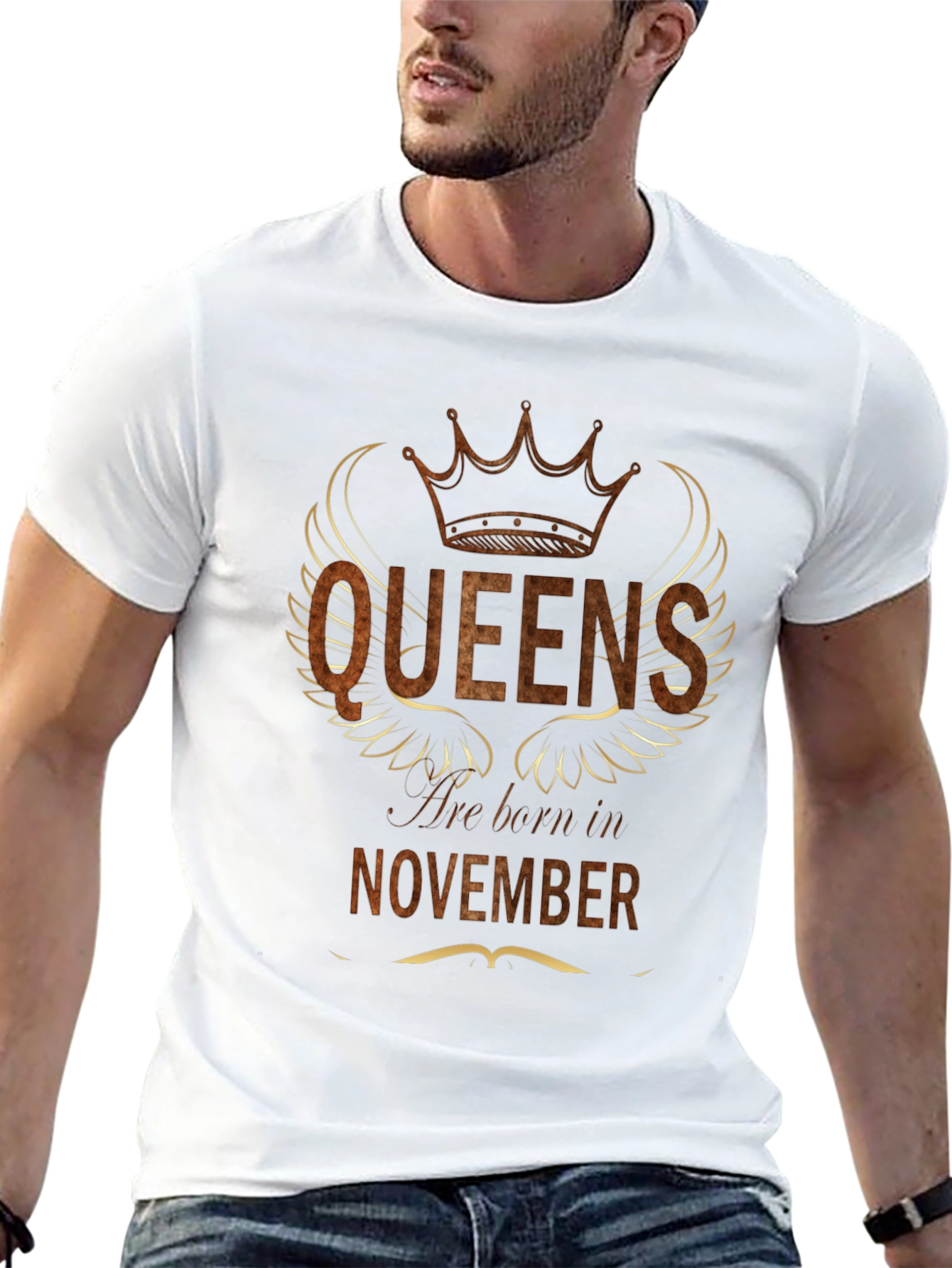 Queens Born In November T-Shirt - Birthday Gift