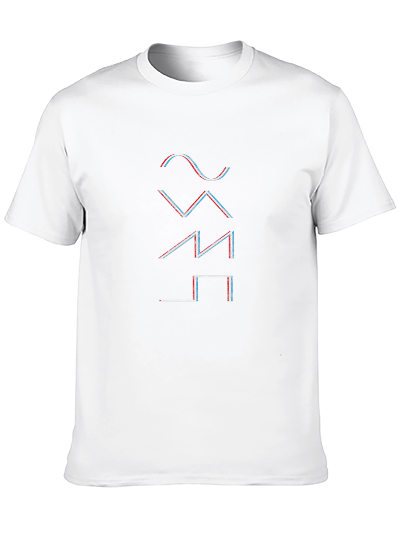 Glitch Waveform Graphic T-Shirt - Black