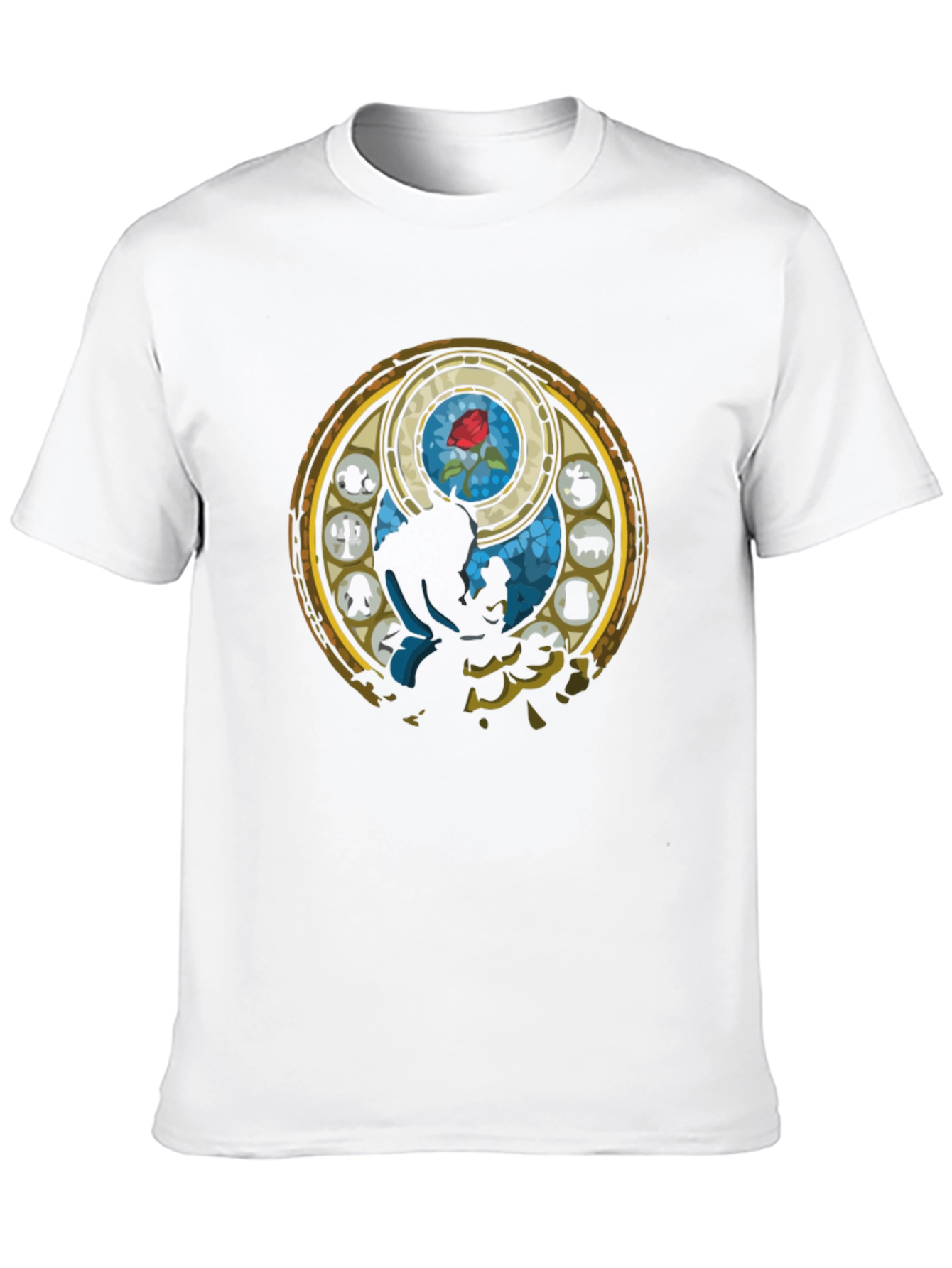Beauty and the Beast Stained Glass T-Shirt
