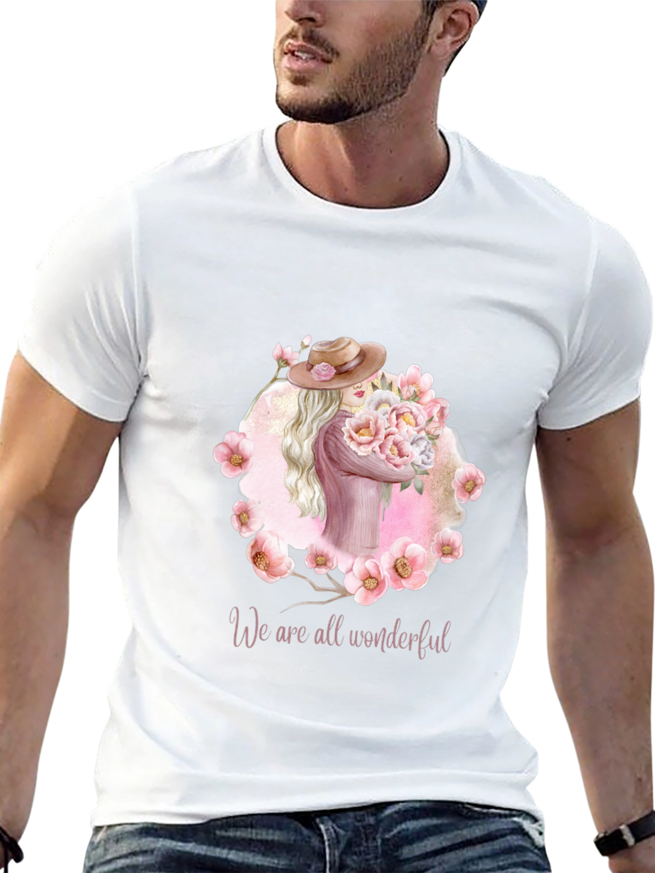 Wonderful Womens T-Shirt - Floral Design