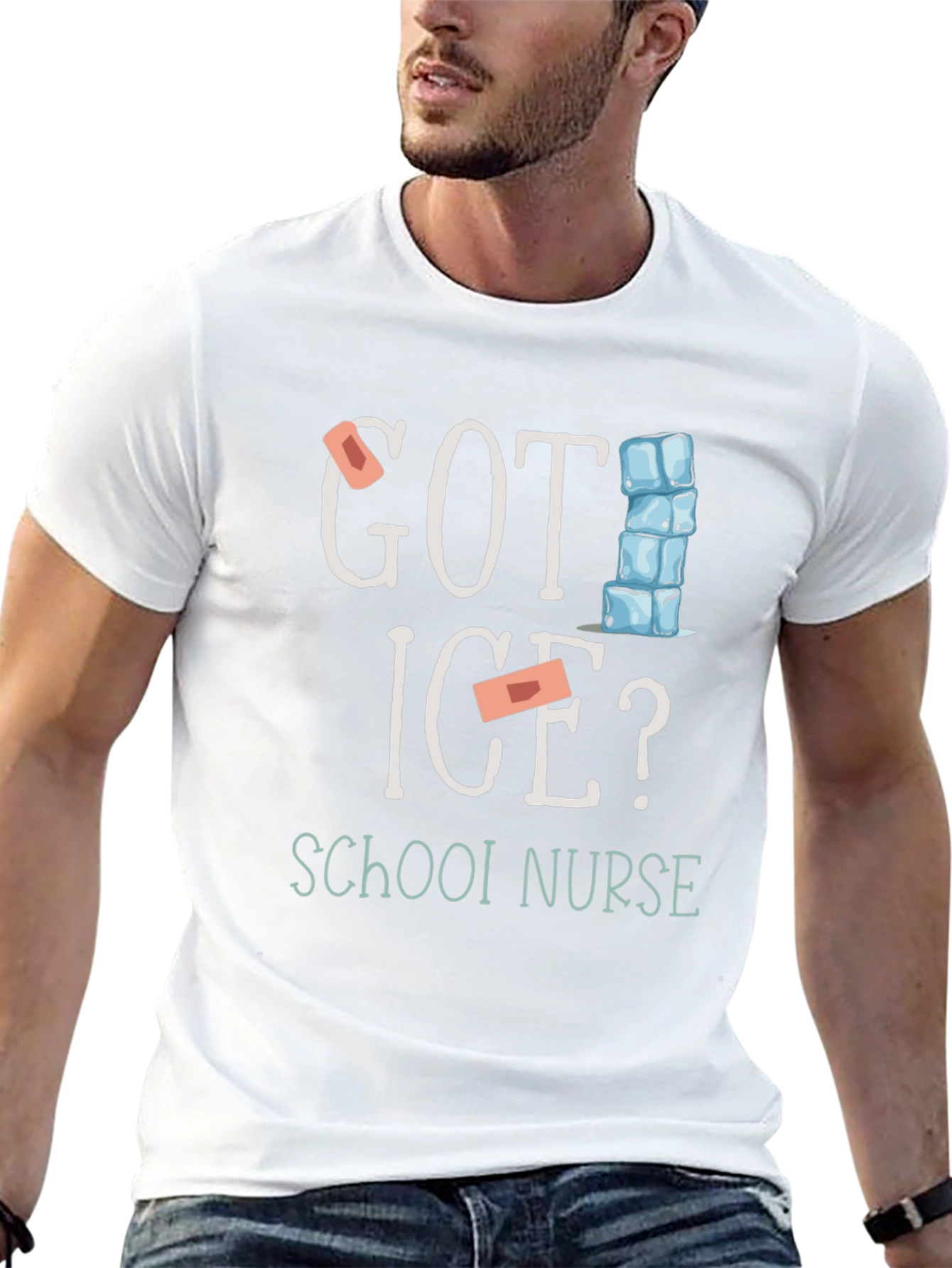 Got Ice? School Nurse Black T-Shirt