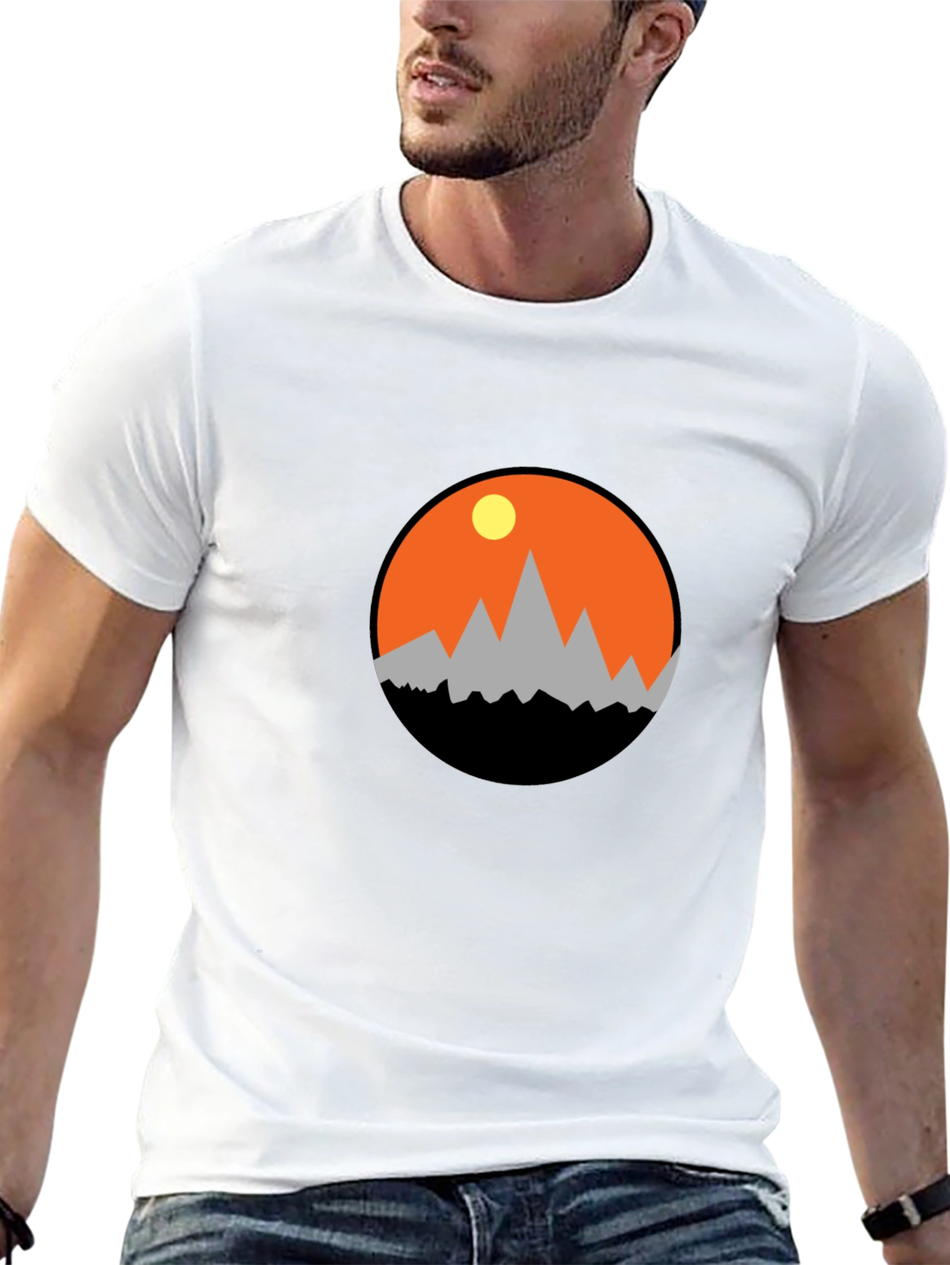 Mountain Sunset Graphic Tee - Adventure Awaits!