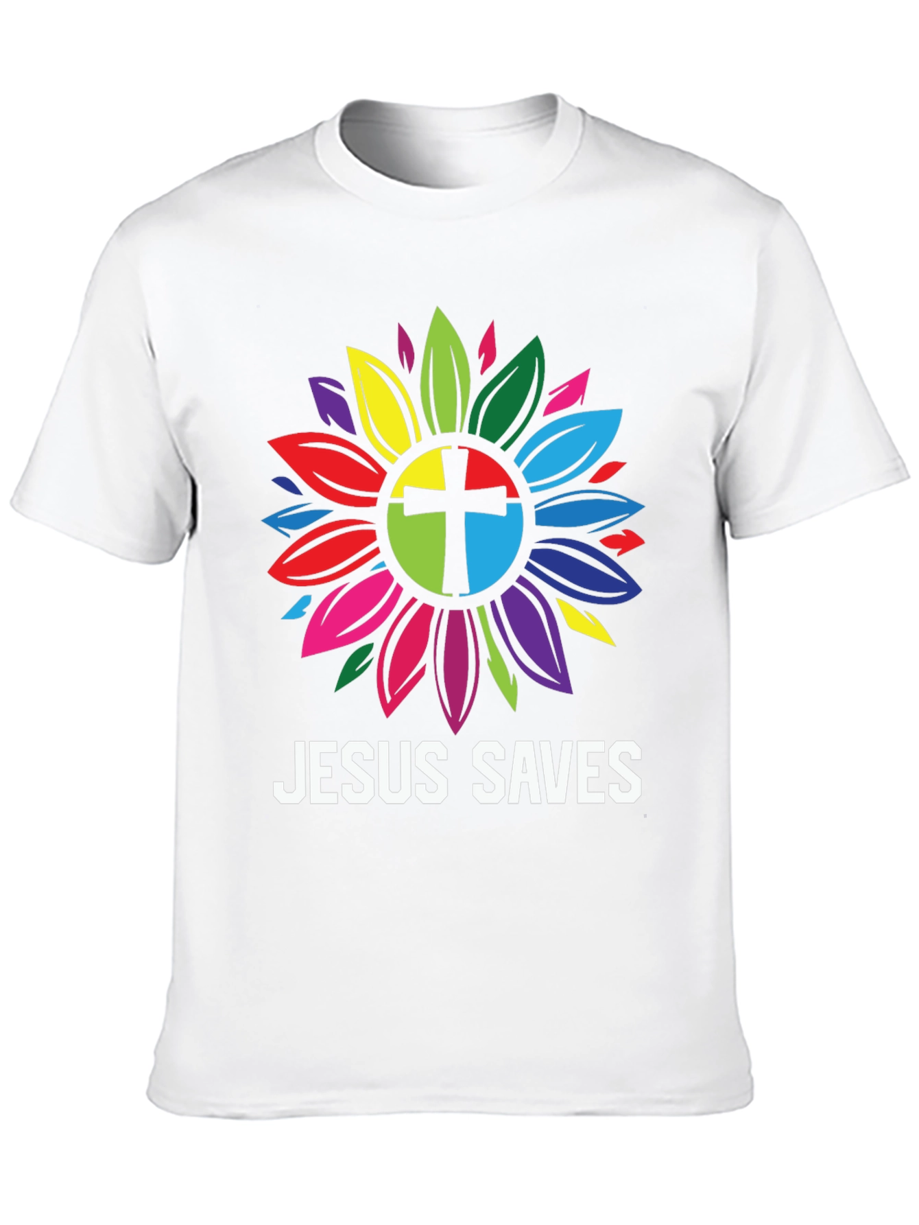 Jesus Saves Sunflower Graphic Tee