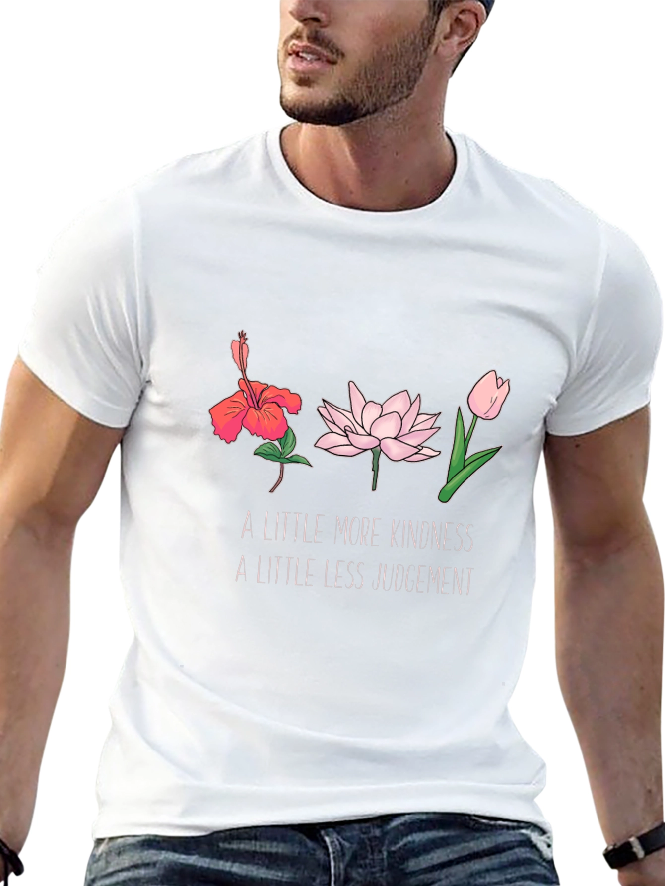 Kindness Flower Graphic T-Shirt
