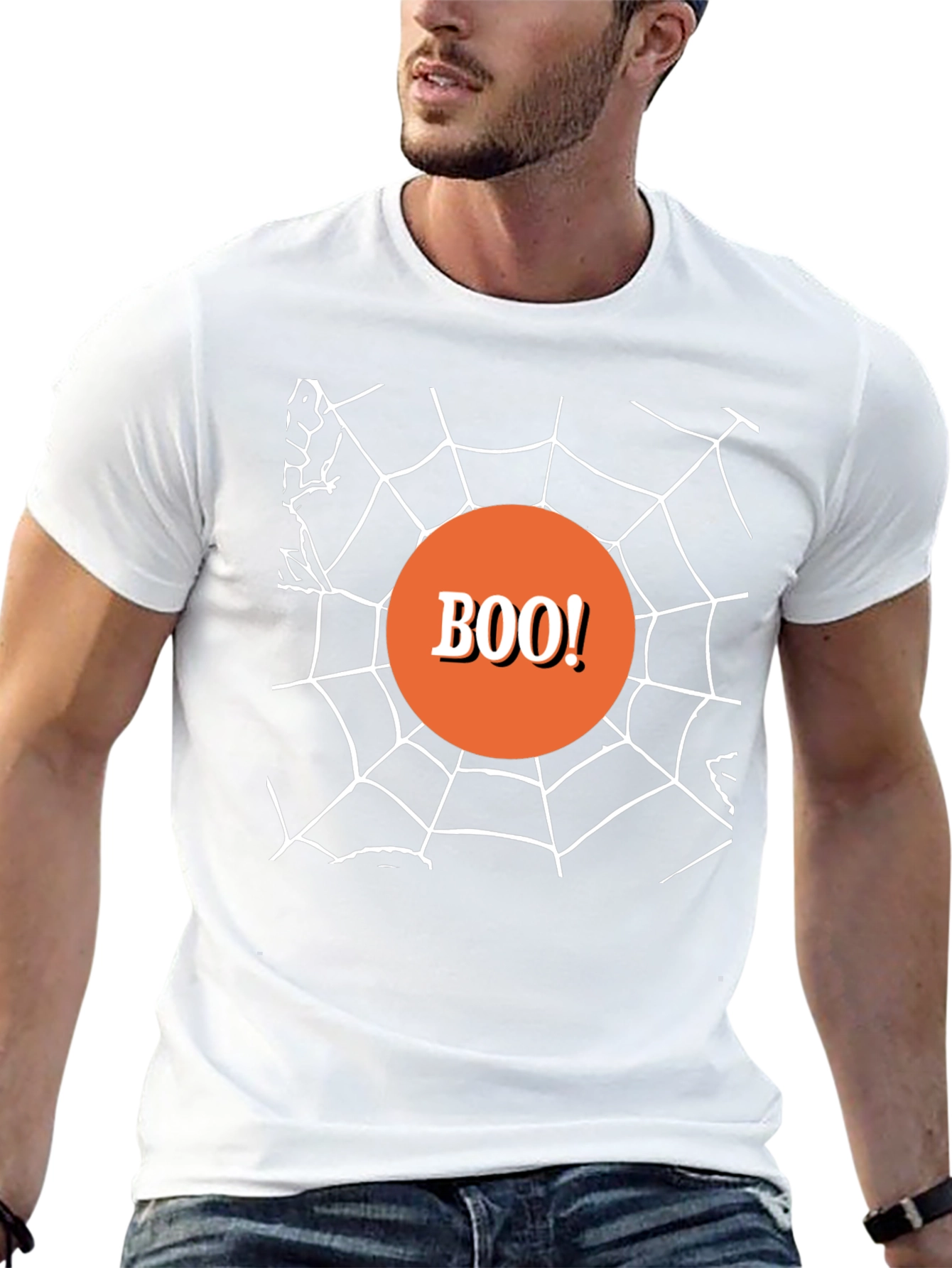 Boo! Halloween Spiderweb T-Shirt